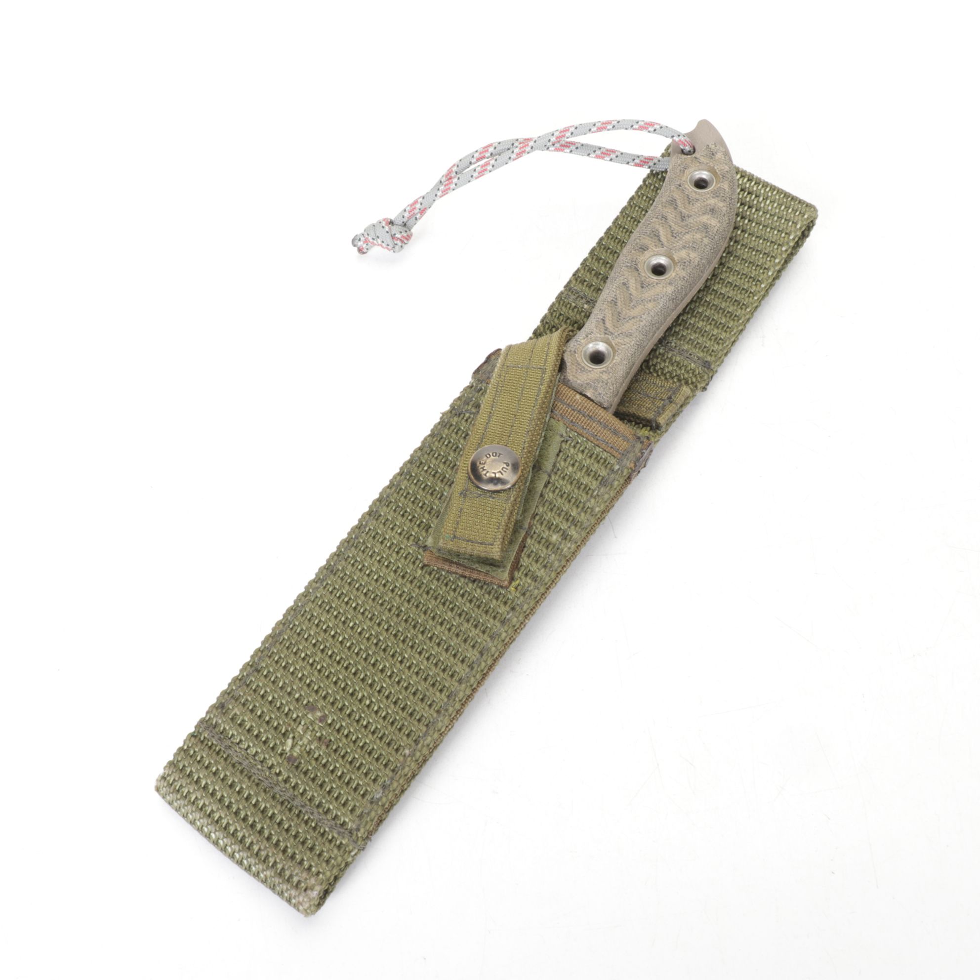 Busse Combat Fixed Blade Knife with Olive Scabbard