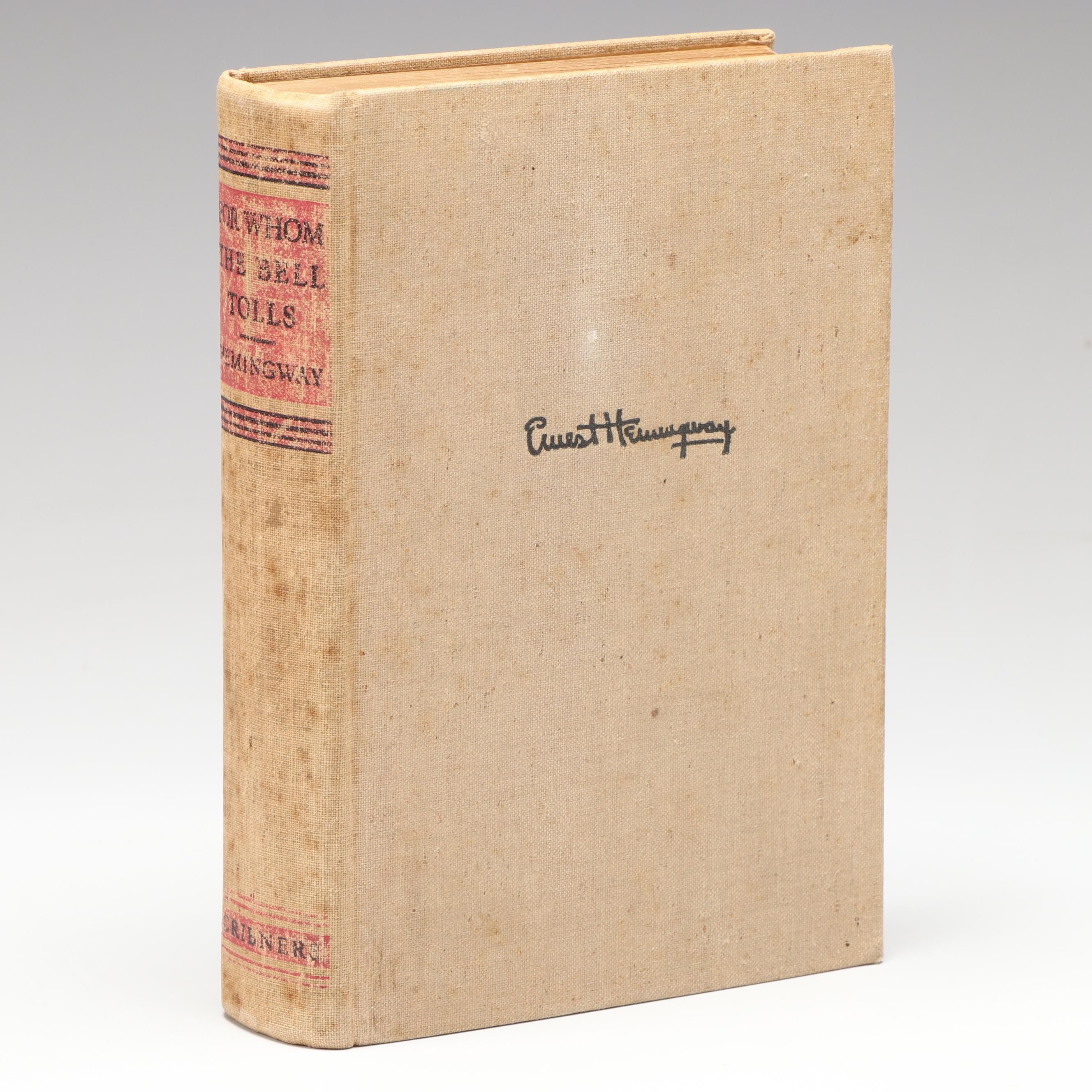 First Printing "For Whom the Bell Tolls" by Ernest Hemingway, 1940