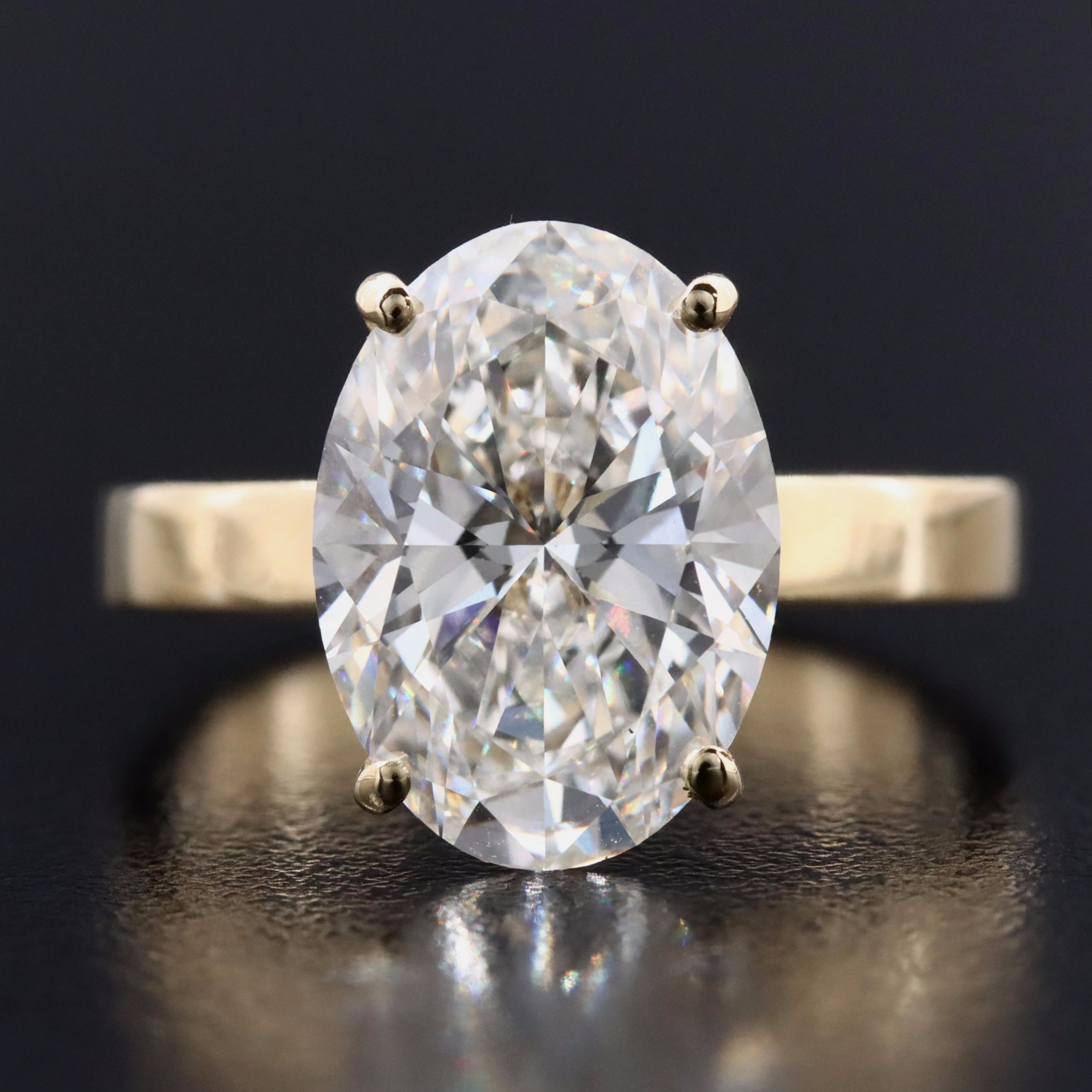 14K 5.04 CT Lab Grown Diamond Ring with IGI Report