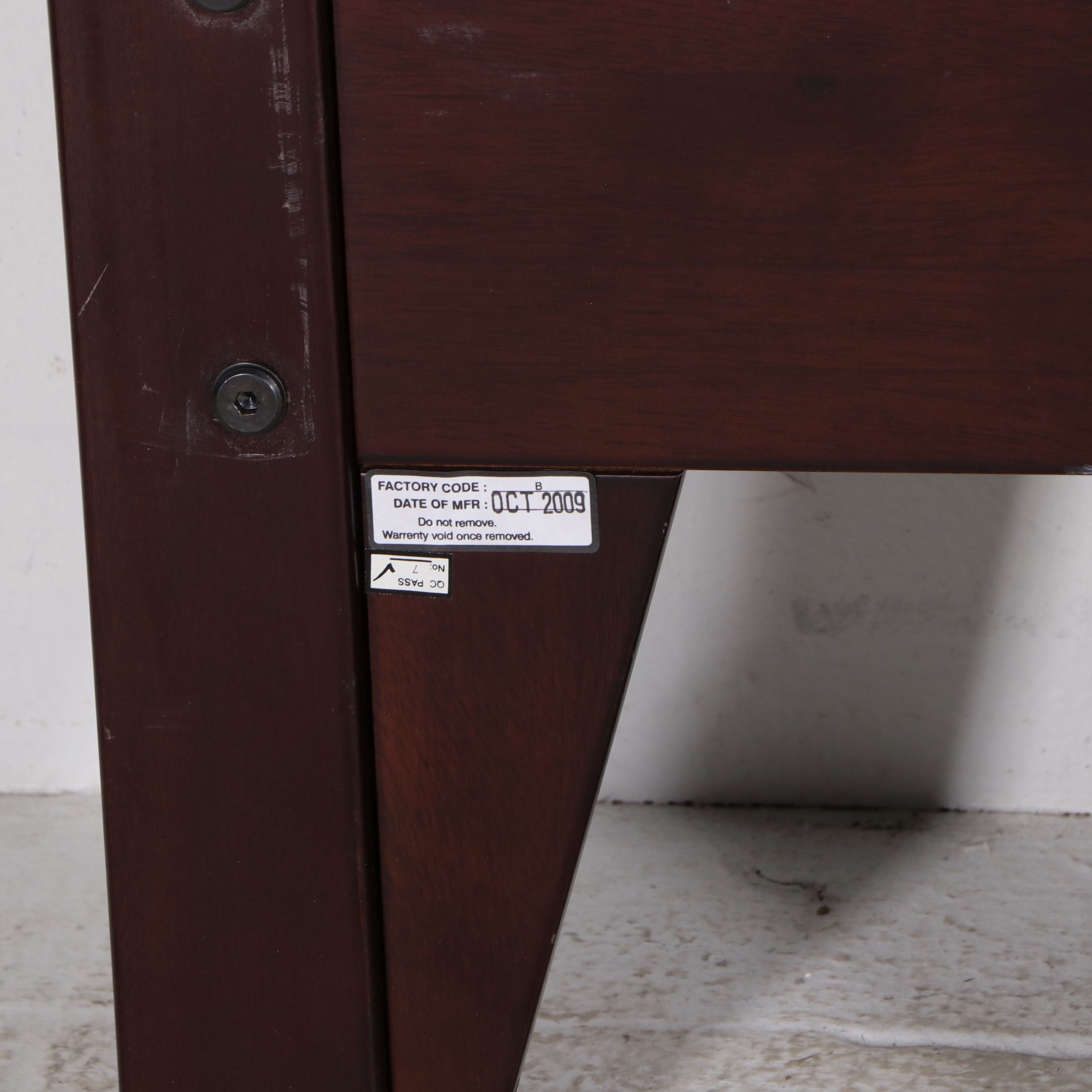 Havertys Queen Size Bed Frame and Illuminated Nightstand