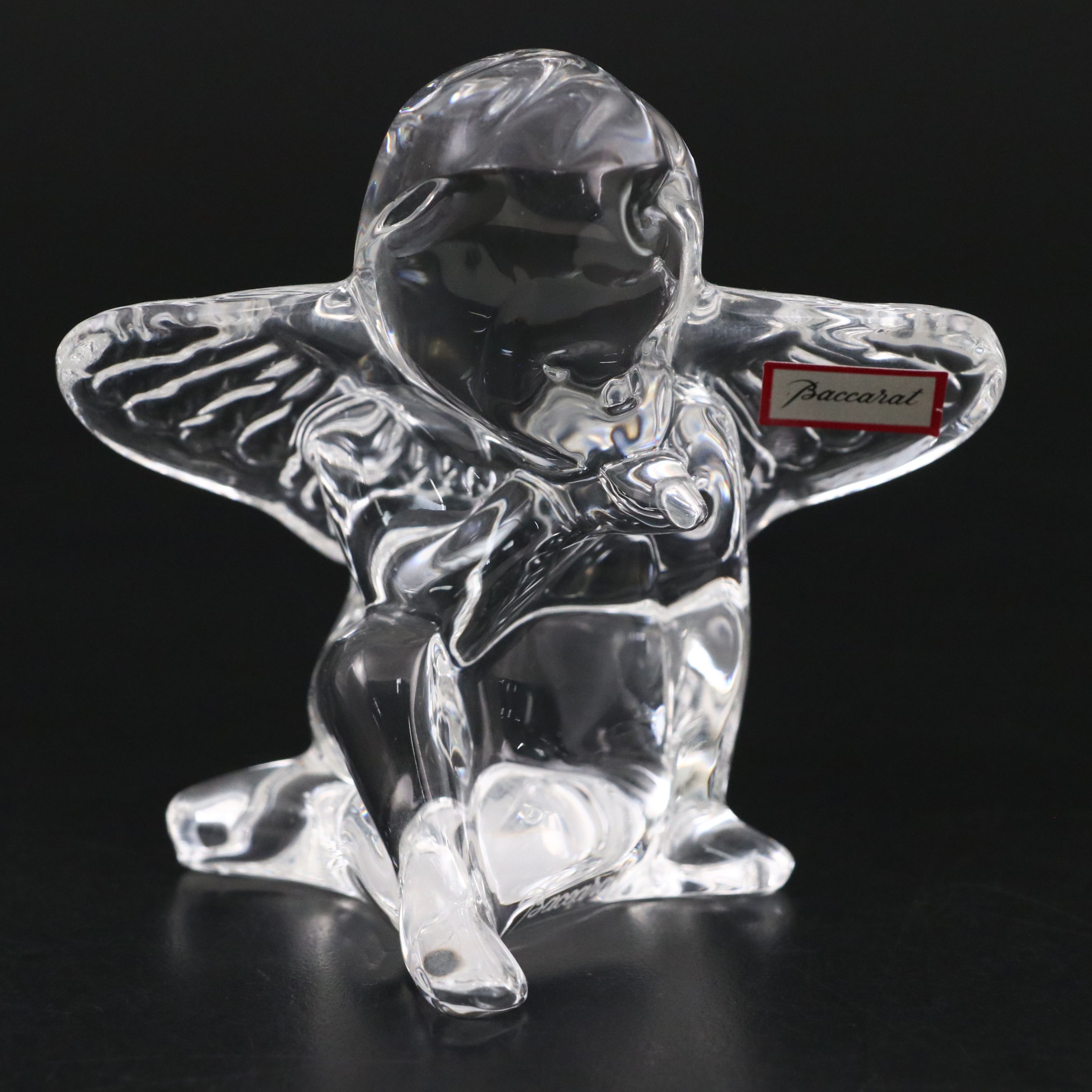 Baccarat "Cherub Angel Blowing a Kiss" Crystal Figurine