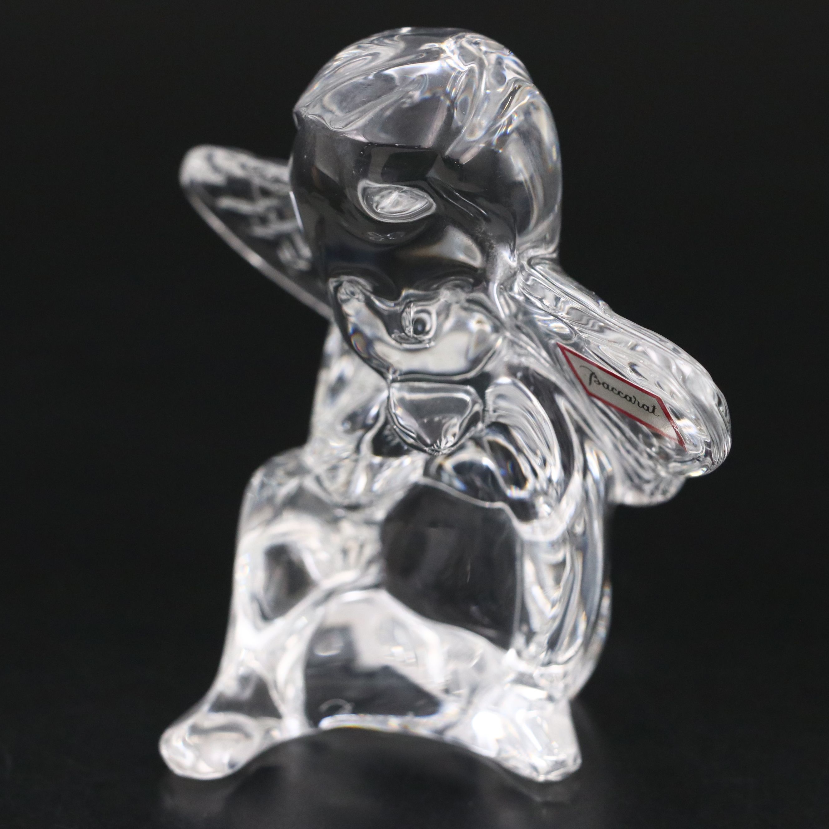Baccarat "Cherub Angel Blowing a Kiss" Crystal Figurine