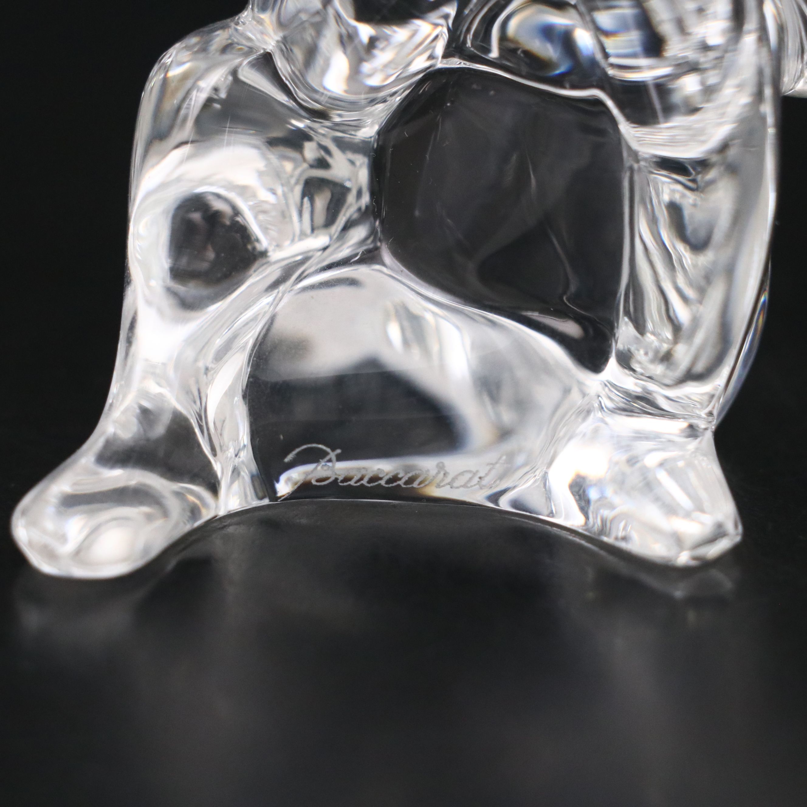 Baccarat "Cherub Angel Blowing a Kiss" Crystal Figurine