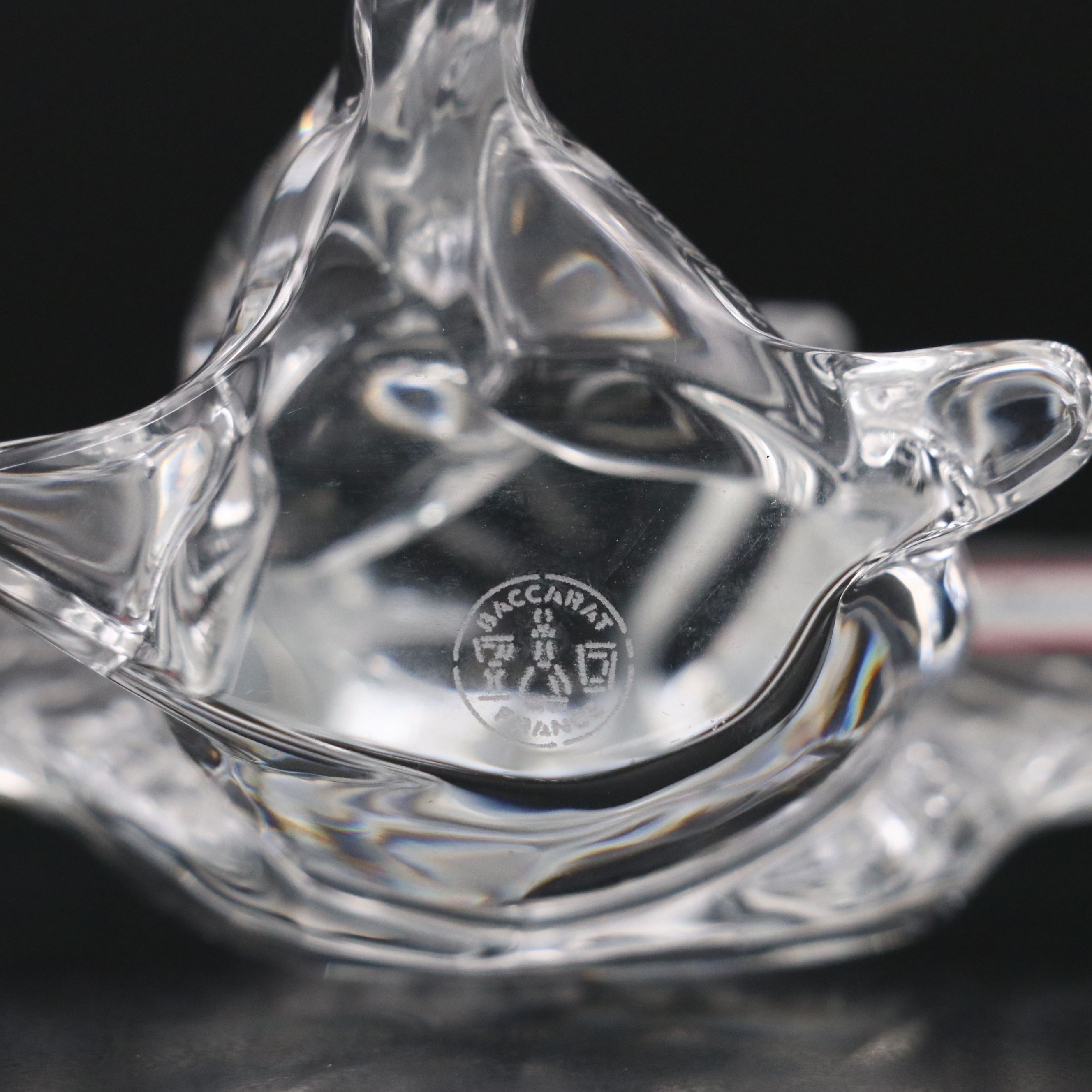 Baccarat "Cherub Angel Blowing a Kiss" Crystal Figurine