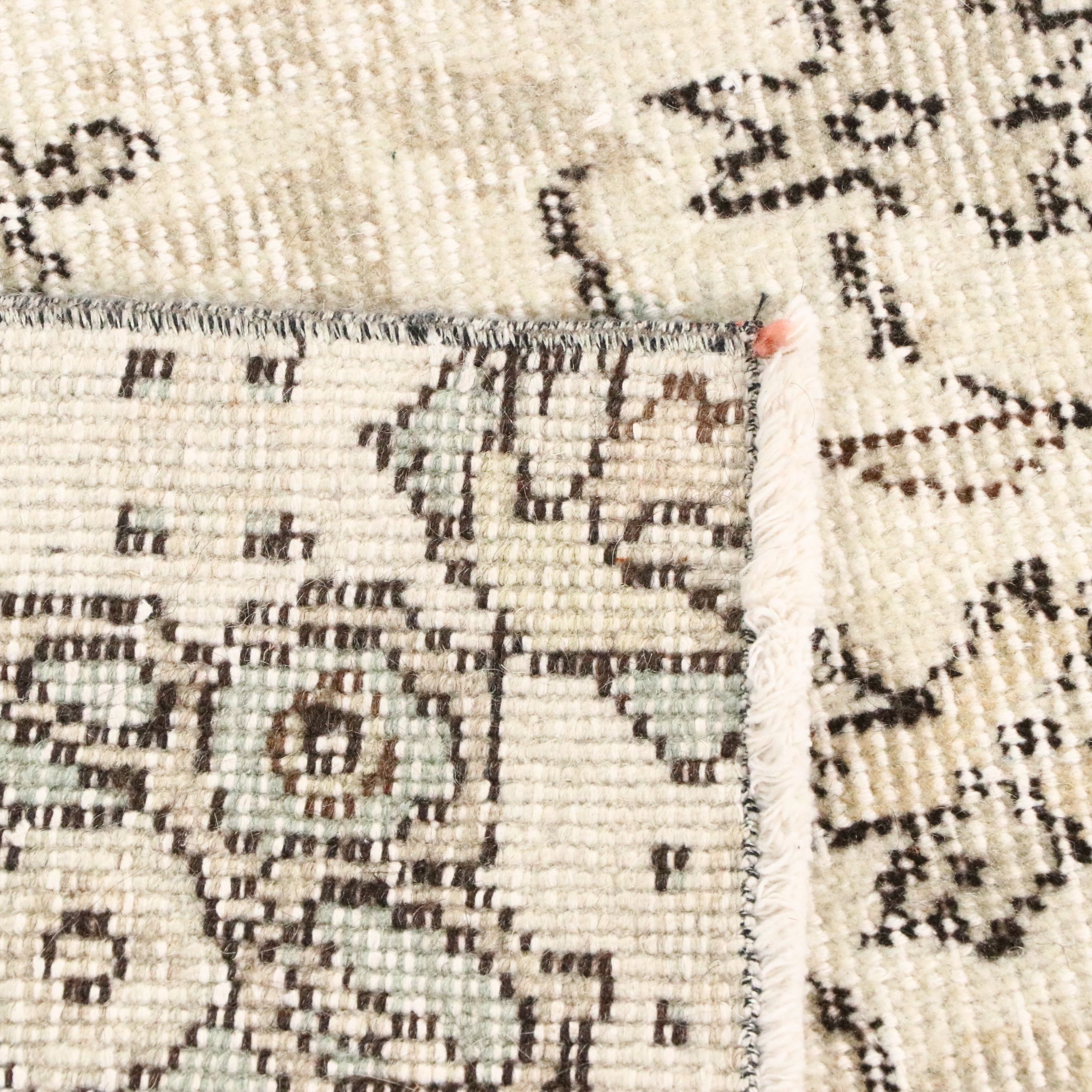 5'3 x 8'6 Hand-Knotted with Shaved, Overdyed Turkish Area Rug