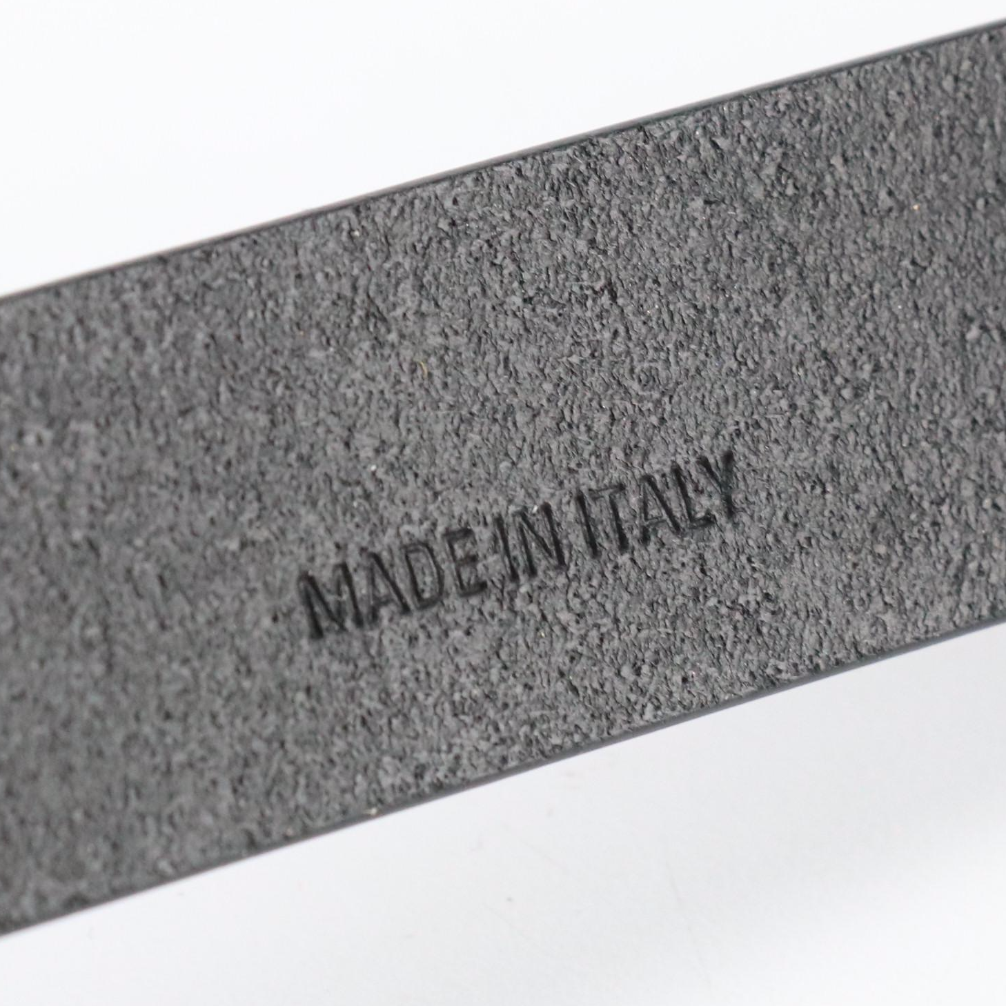 Balenciaga BB Black Leather Belt