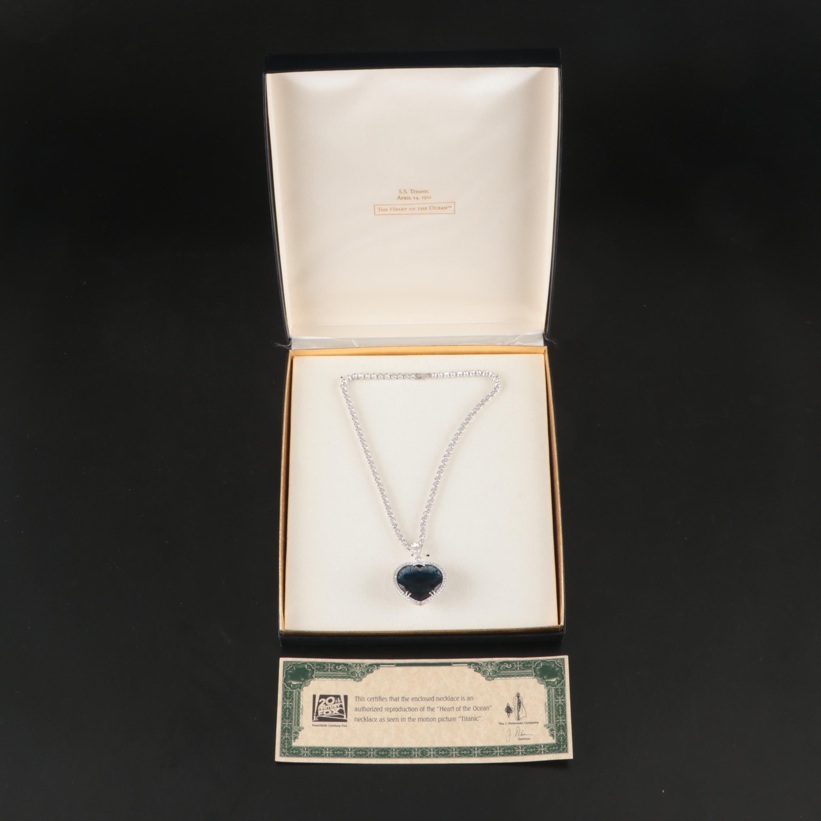 J. Peterman Company "Titanic: Heart of the Ocean" Reproduction Necklace