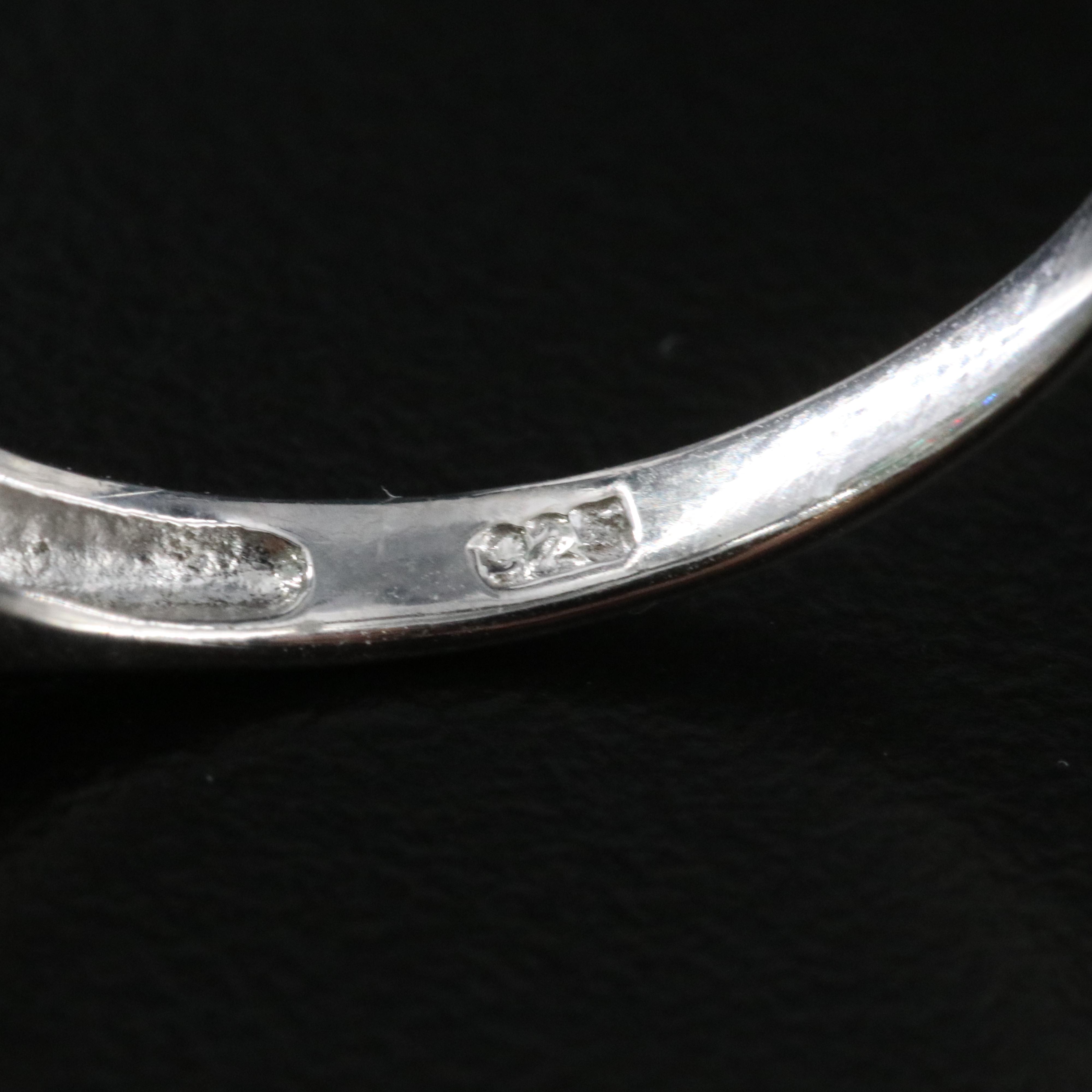 Sterling Emerald and Rhodolite Garnet Floral Ring