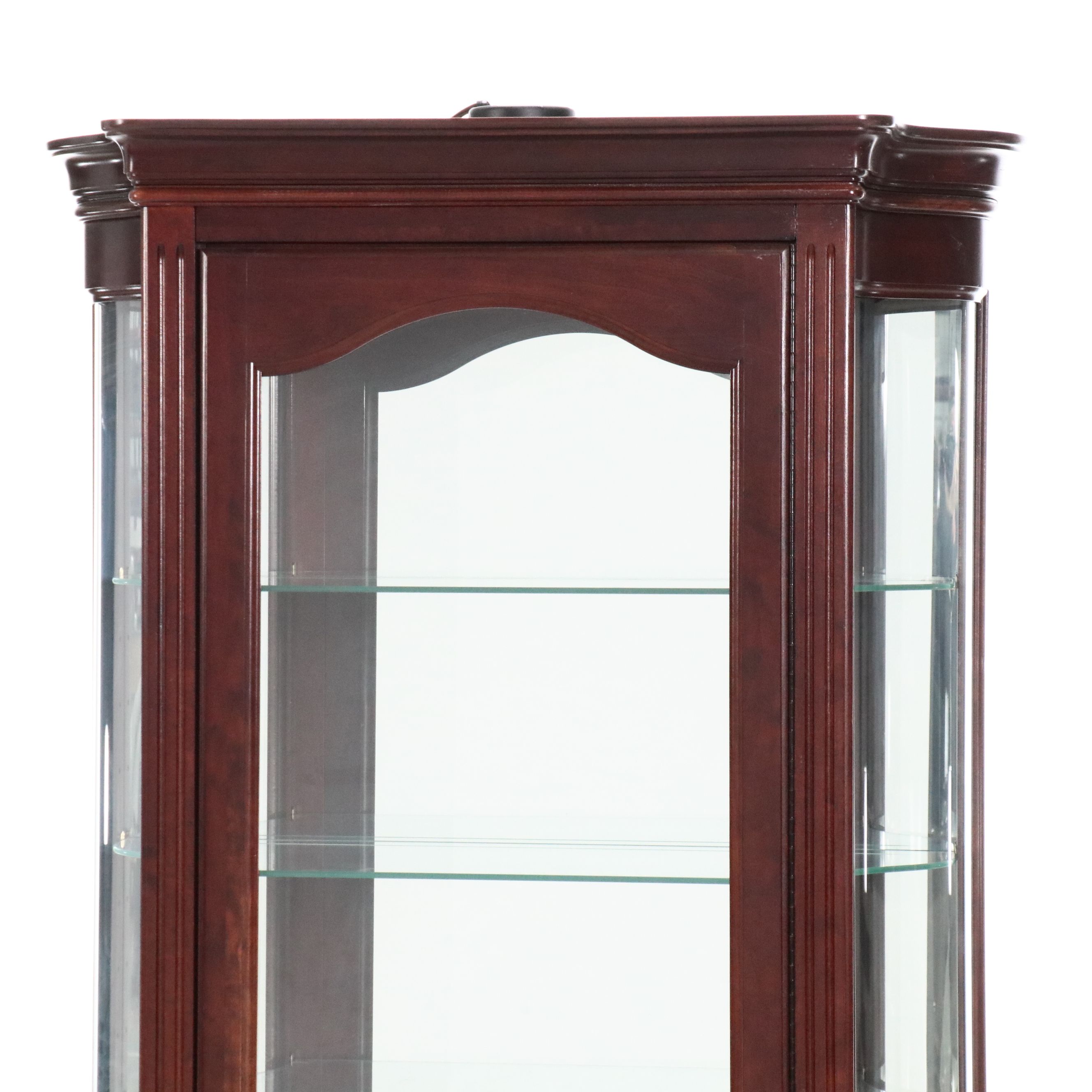 Jasper Cabinet Co. Illuminated Mahogany China Cabinet