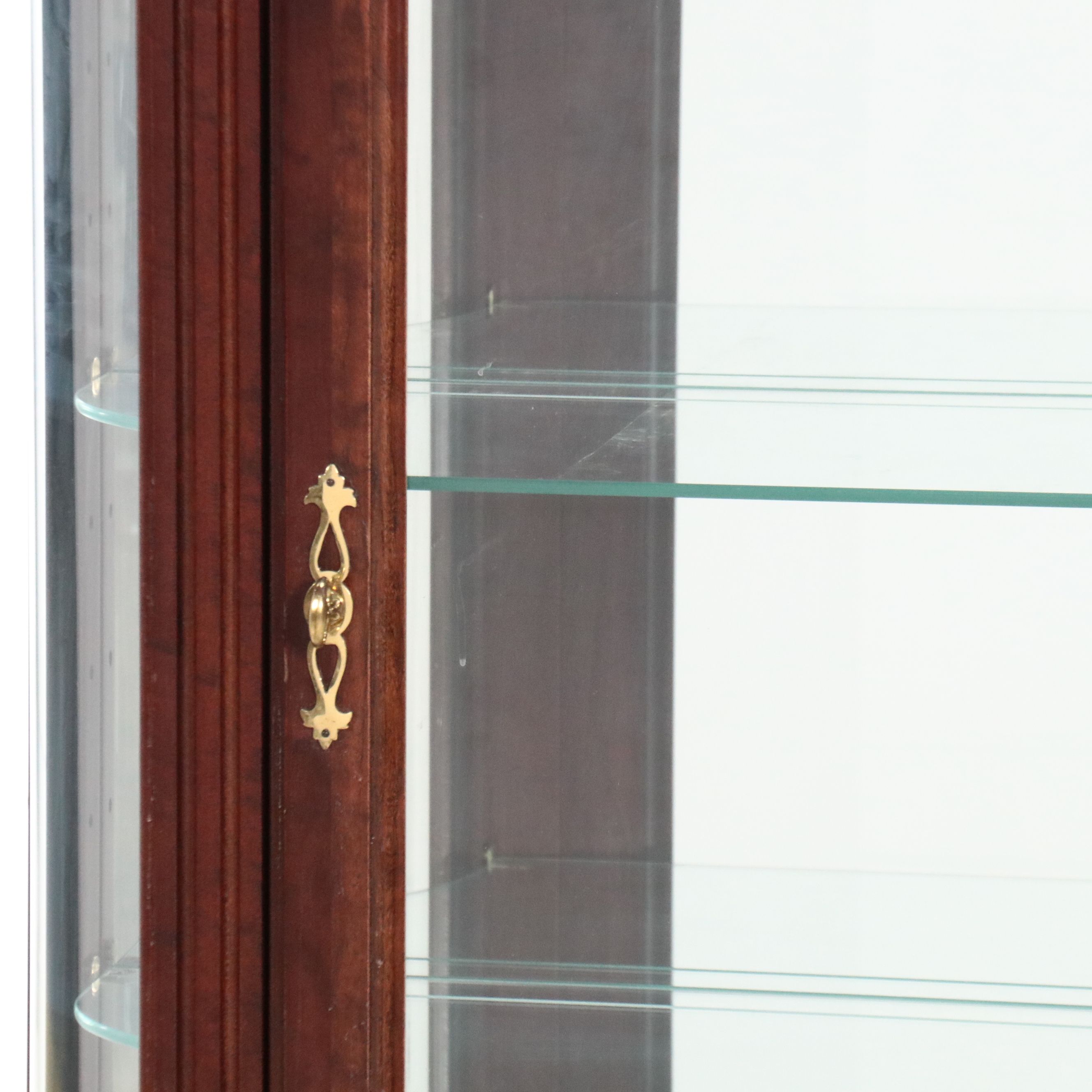 Jasper Cabinet Co. Illuminated Mahogany China Cabinet