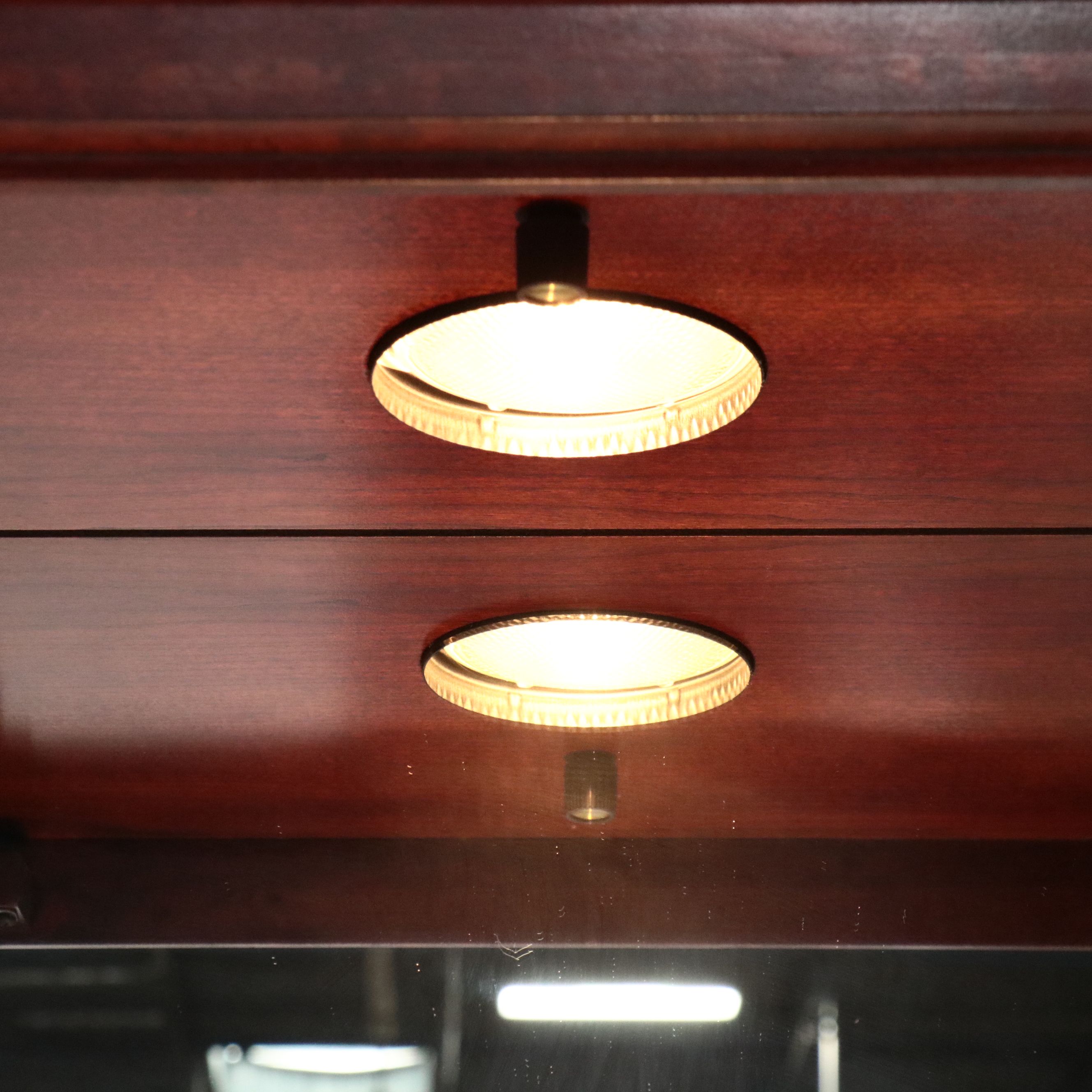 Jasper Cabinet Co. Illuminated Mahogany China Cabinet