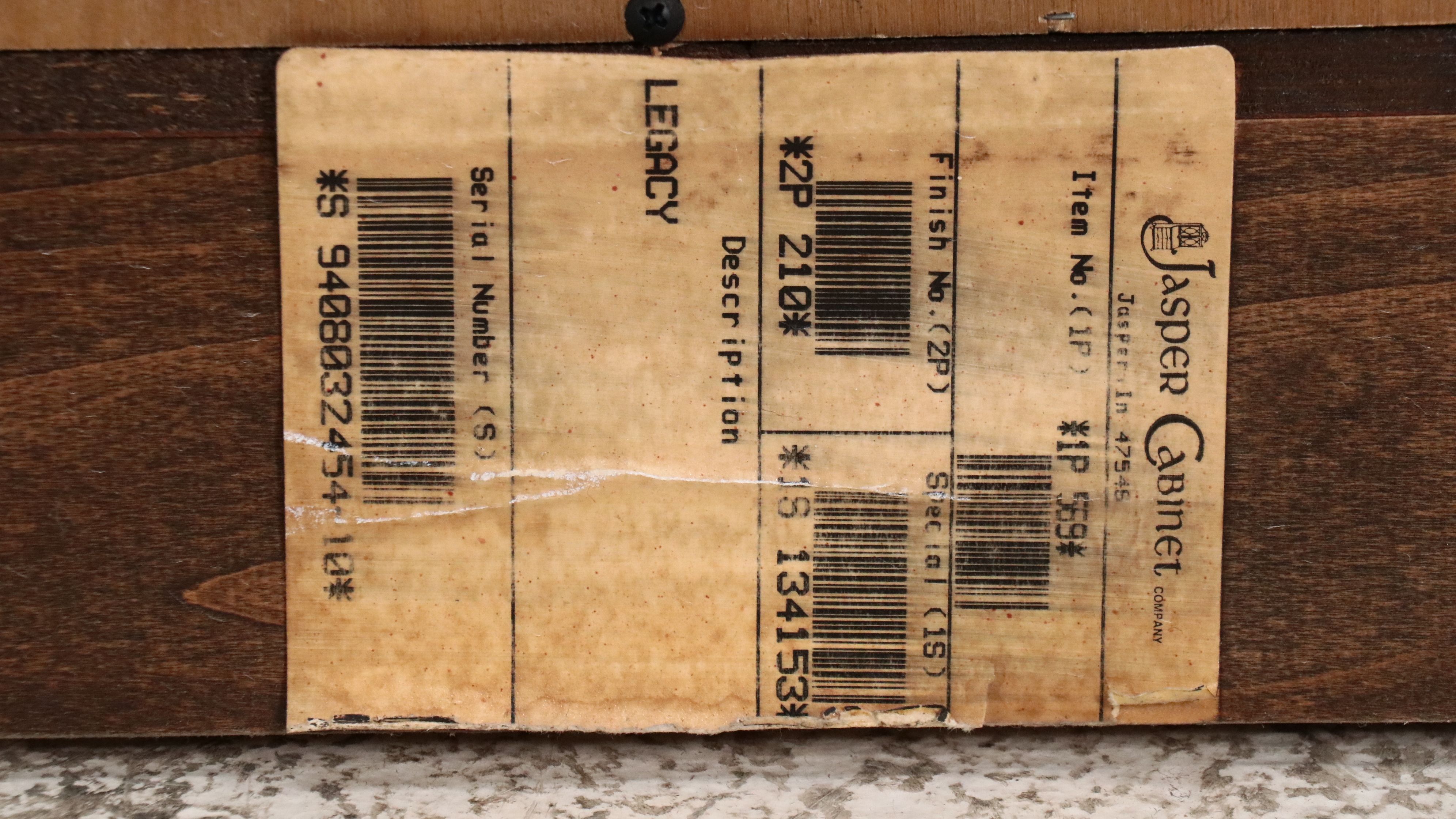 Jasper Cabinet Co. Illuminated Mahogany China Cabinet