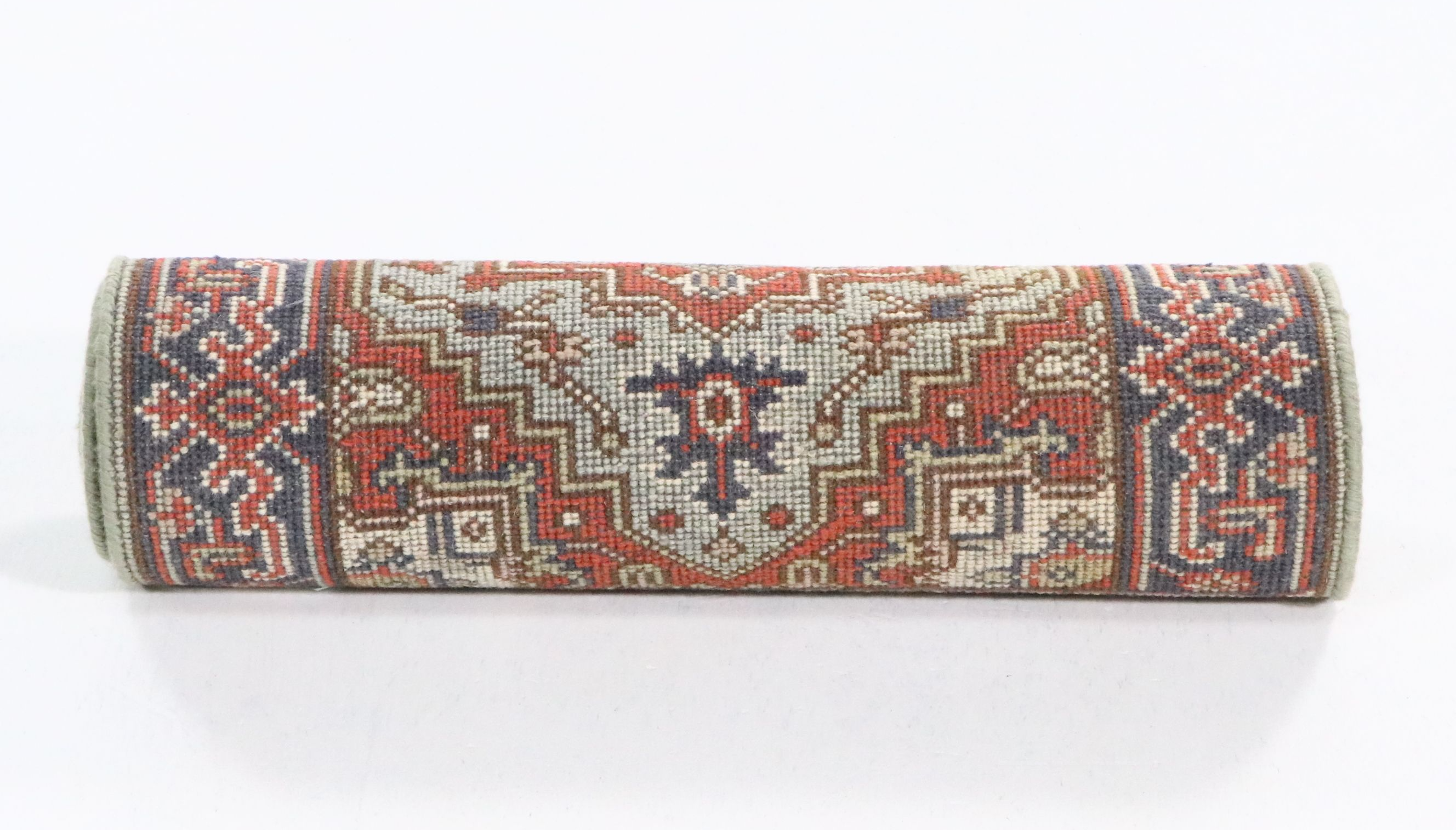 2'7 x 8'2 Hand-Knotted Indo-Persian Heriz Serapi Style Carpet Runner