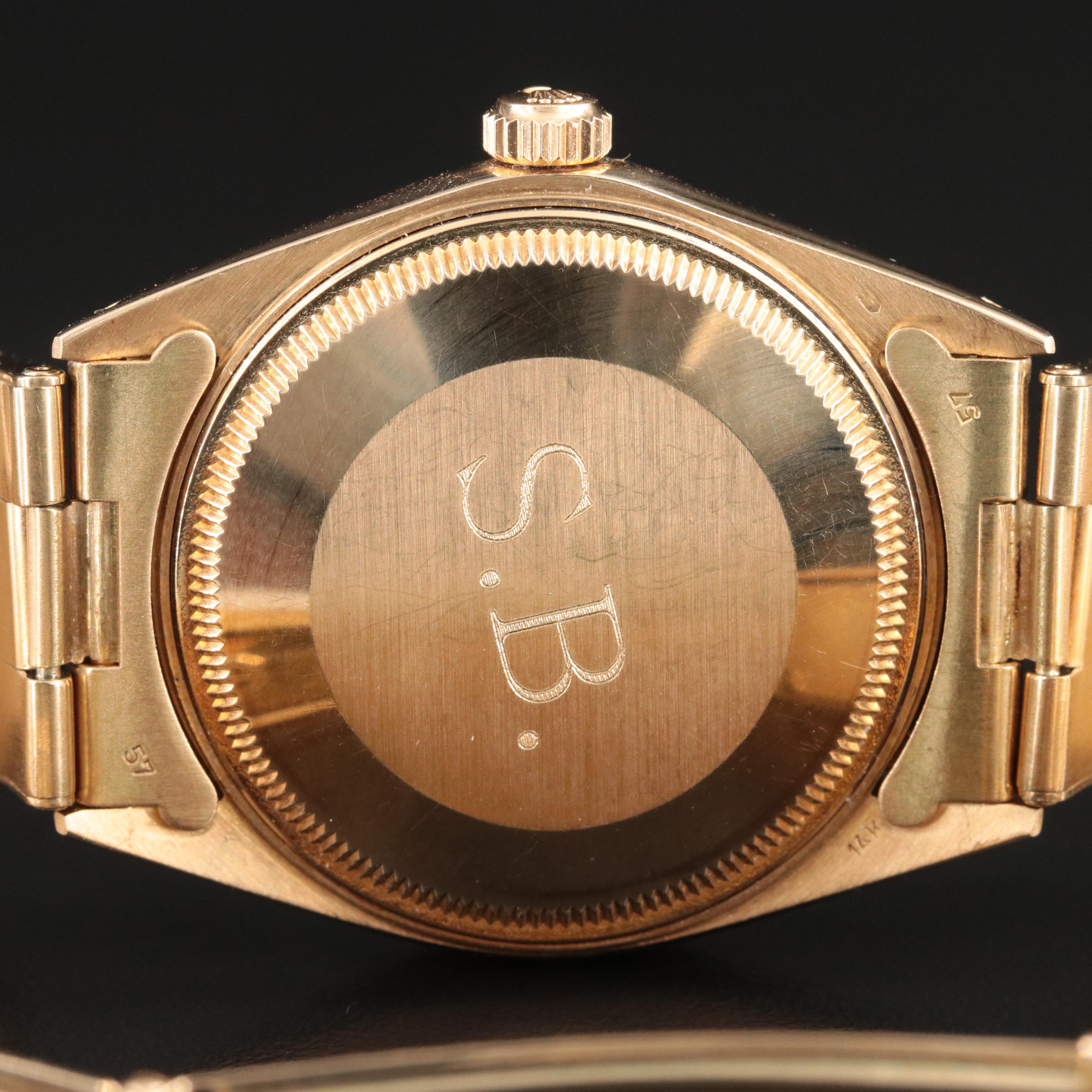 14K Rolex Oyster Perpetual Date 1503 Vintage Watch c.1970