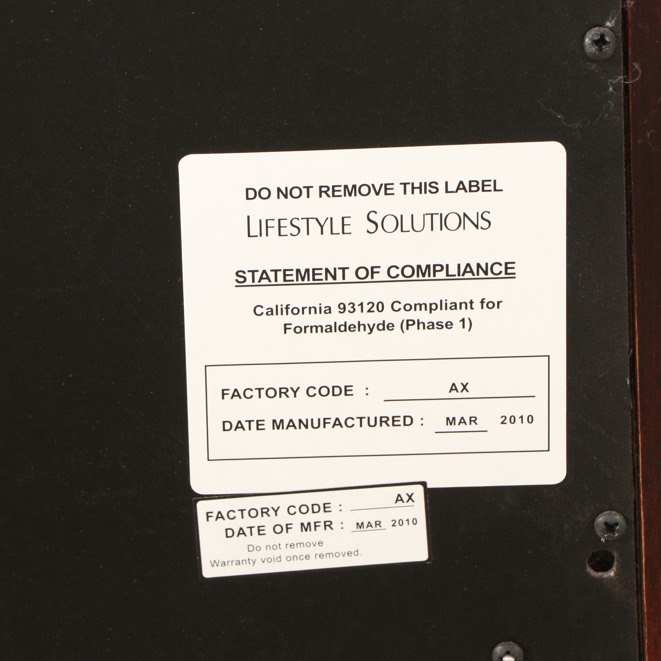 Pair of Lifestyle Solutions Two-Drawer Nightstands