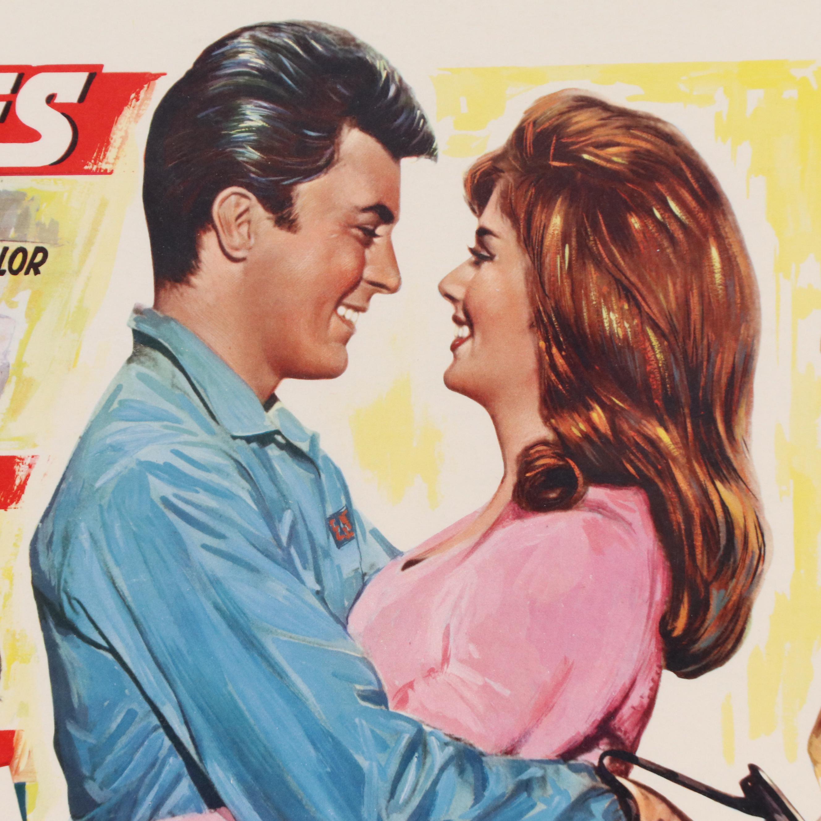 Offset Lithograph "Plein Phares (The Lively Set)" Movie Poster, 1964