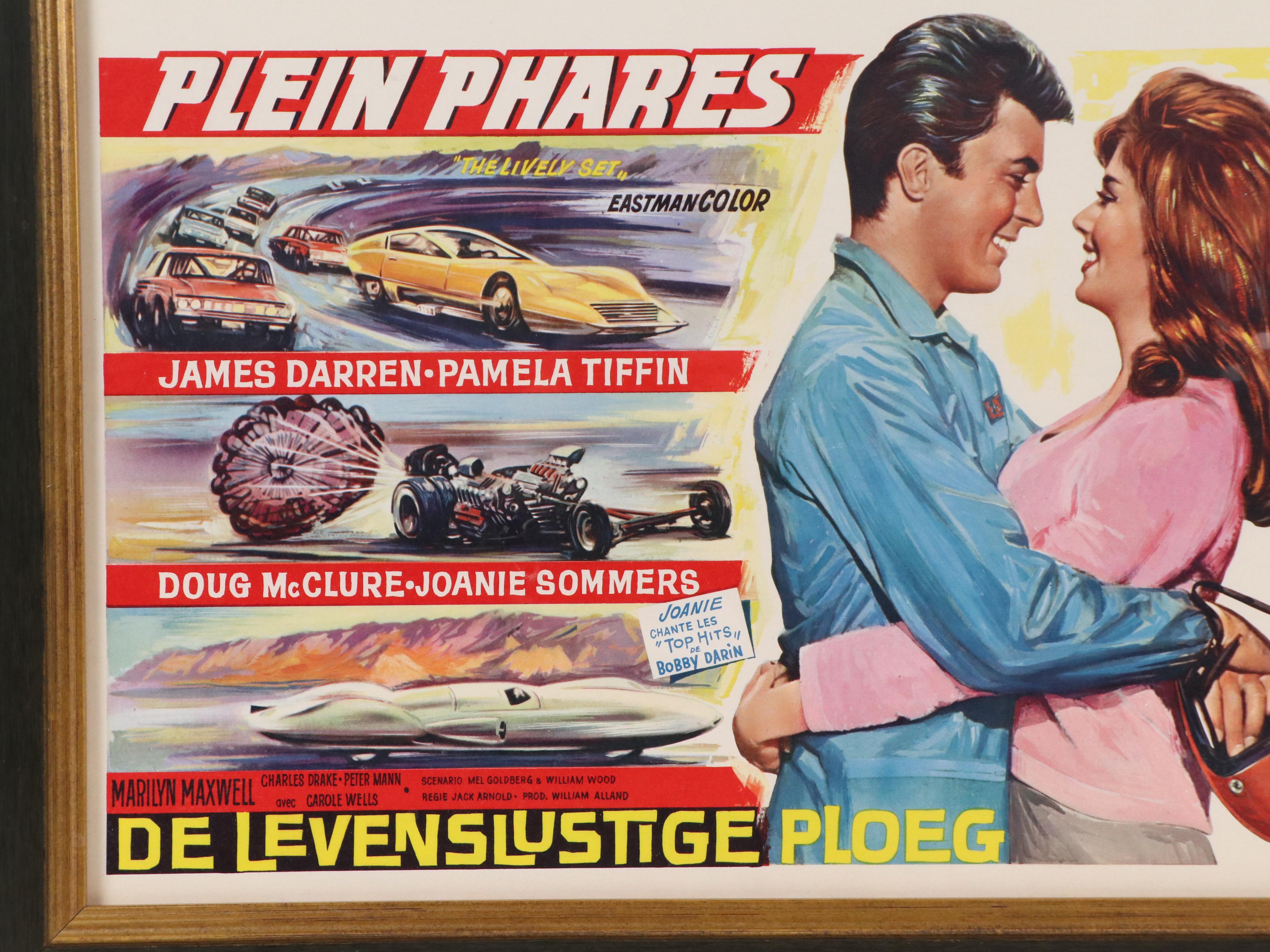Offset Lithograph "Plein Phares (The Lively Set)" Movie Poster, 1964
