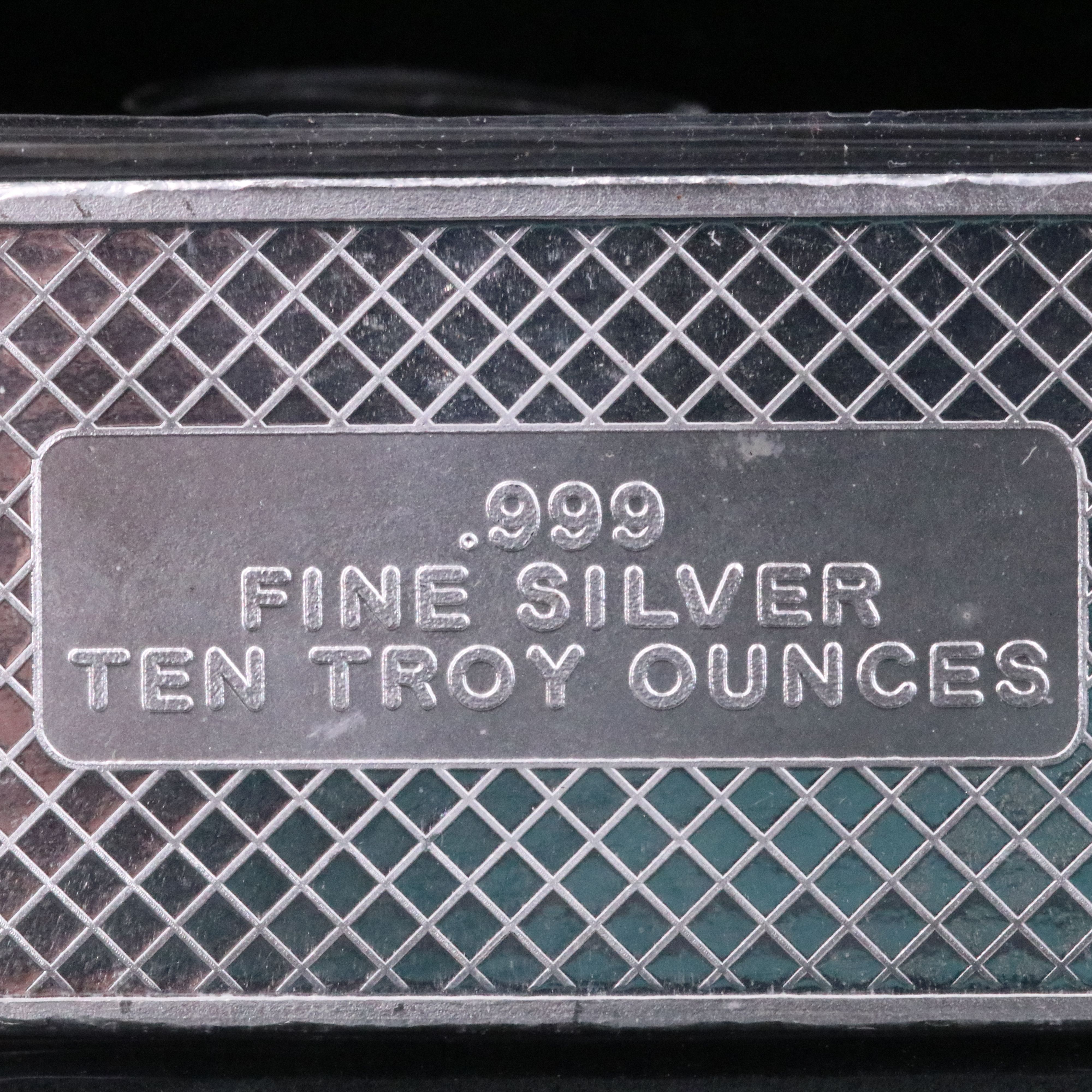 American Flag Themed Ten Troy Ounce Silver Bar