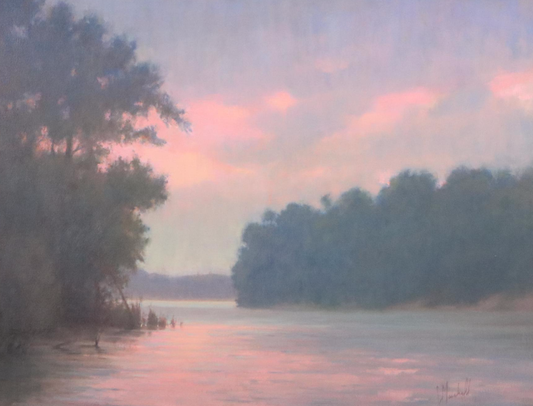 Chuck Marshall Oil Painting "Evening Storm"