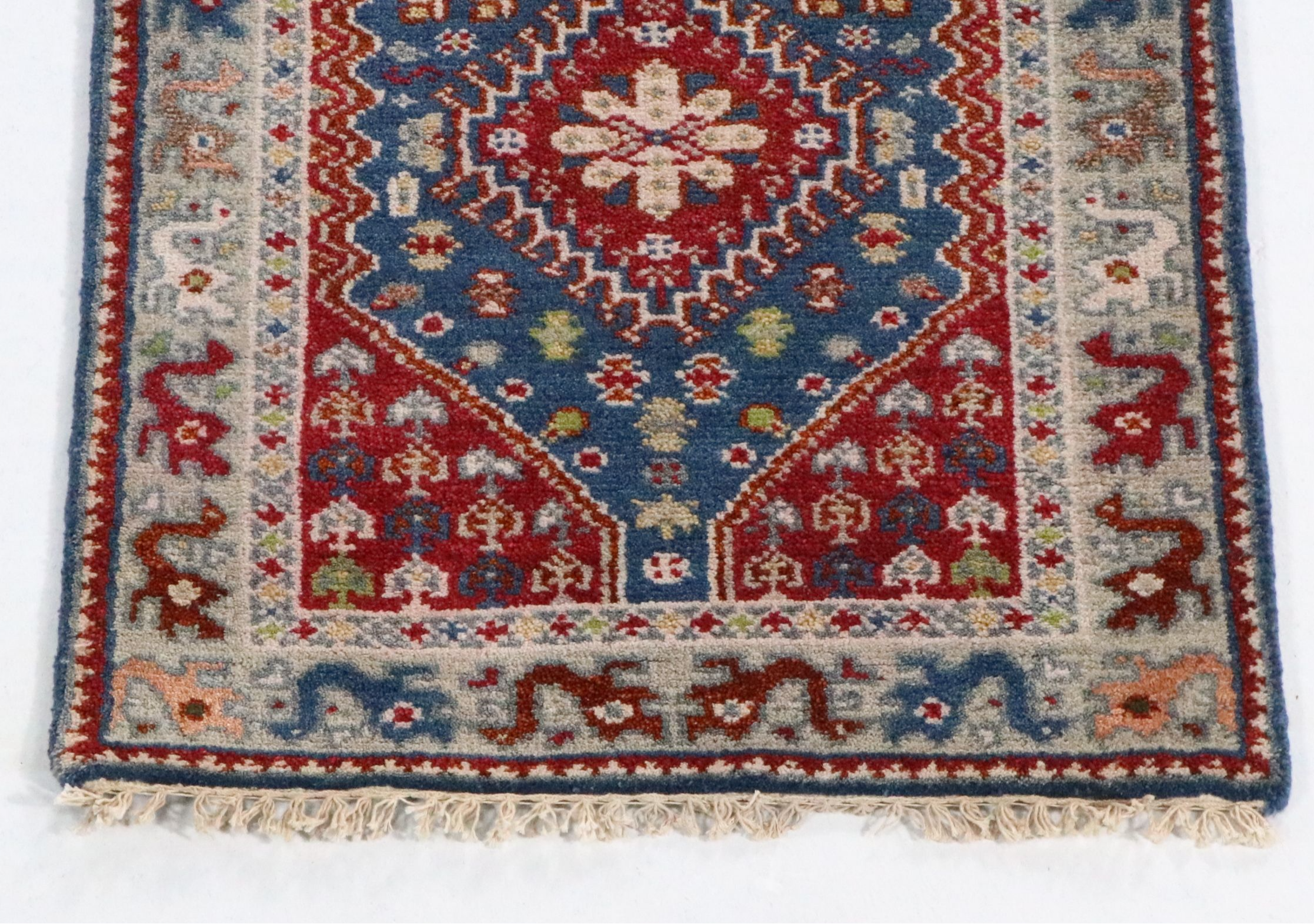 2'7 x 8'2 Hand-Knotted Indo-Persian Heriz Carpet Runner