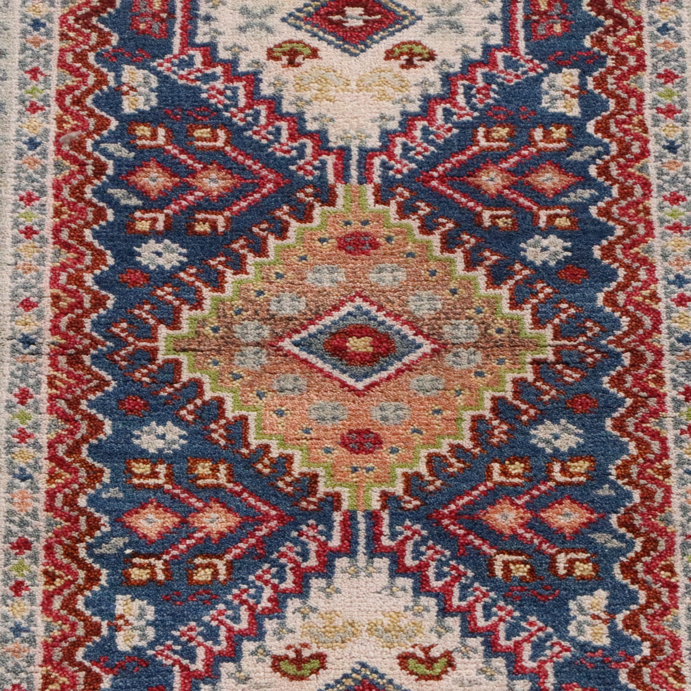 2'7 x 8'2 Hand-Knotted Indo-Persian Heriz Carpet Runner
