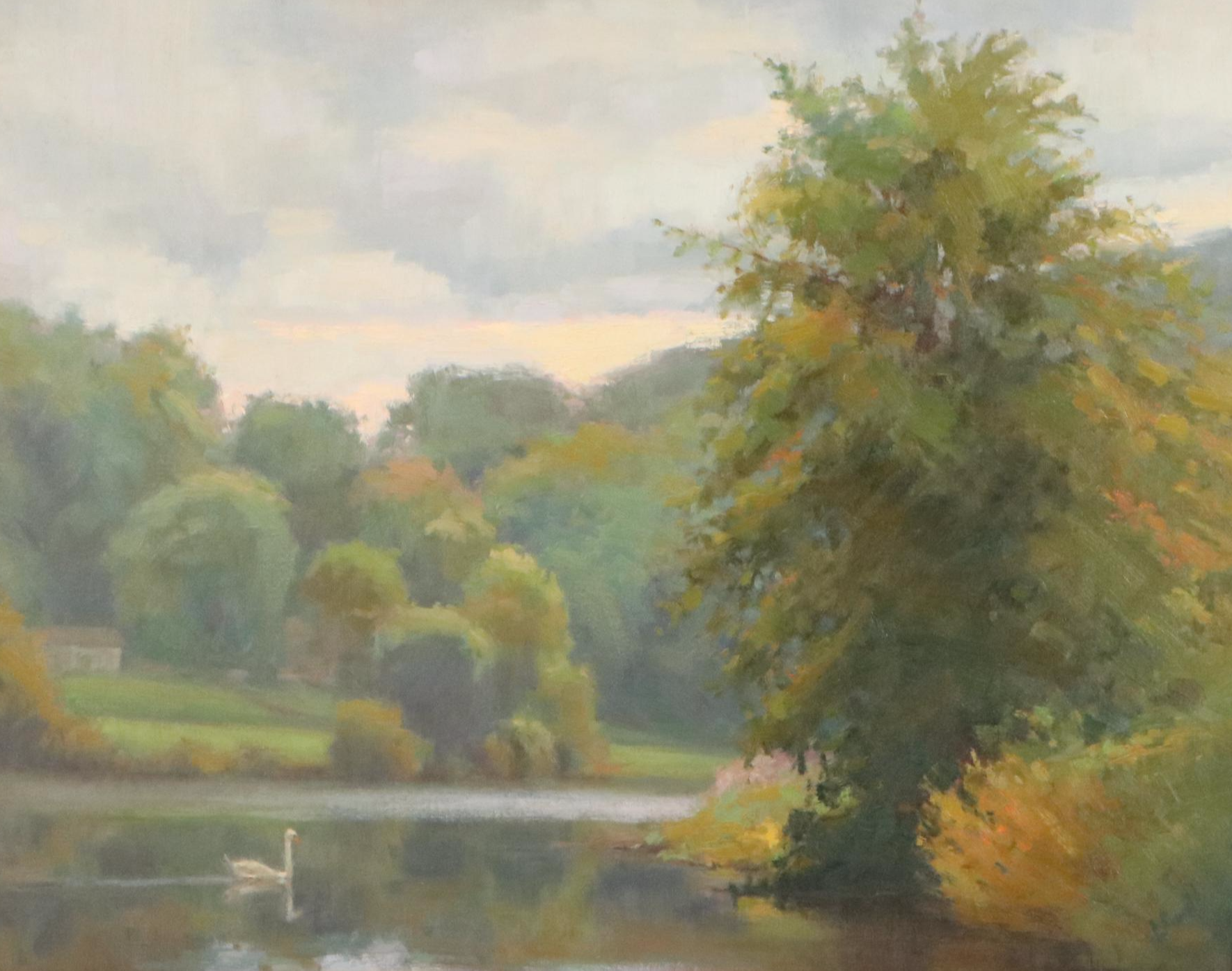 Chuck Marshall Landscape Oil Painting "Lake Logan"