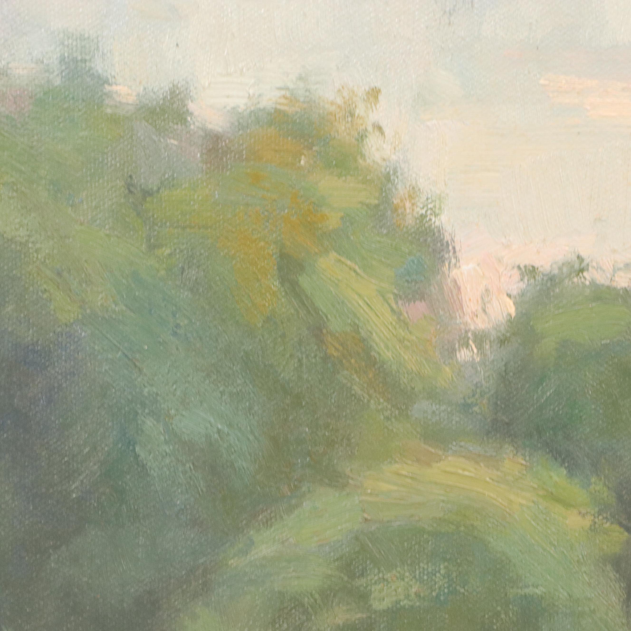 Chuck Marshall Landscape Oil Painting "Lake Logan"