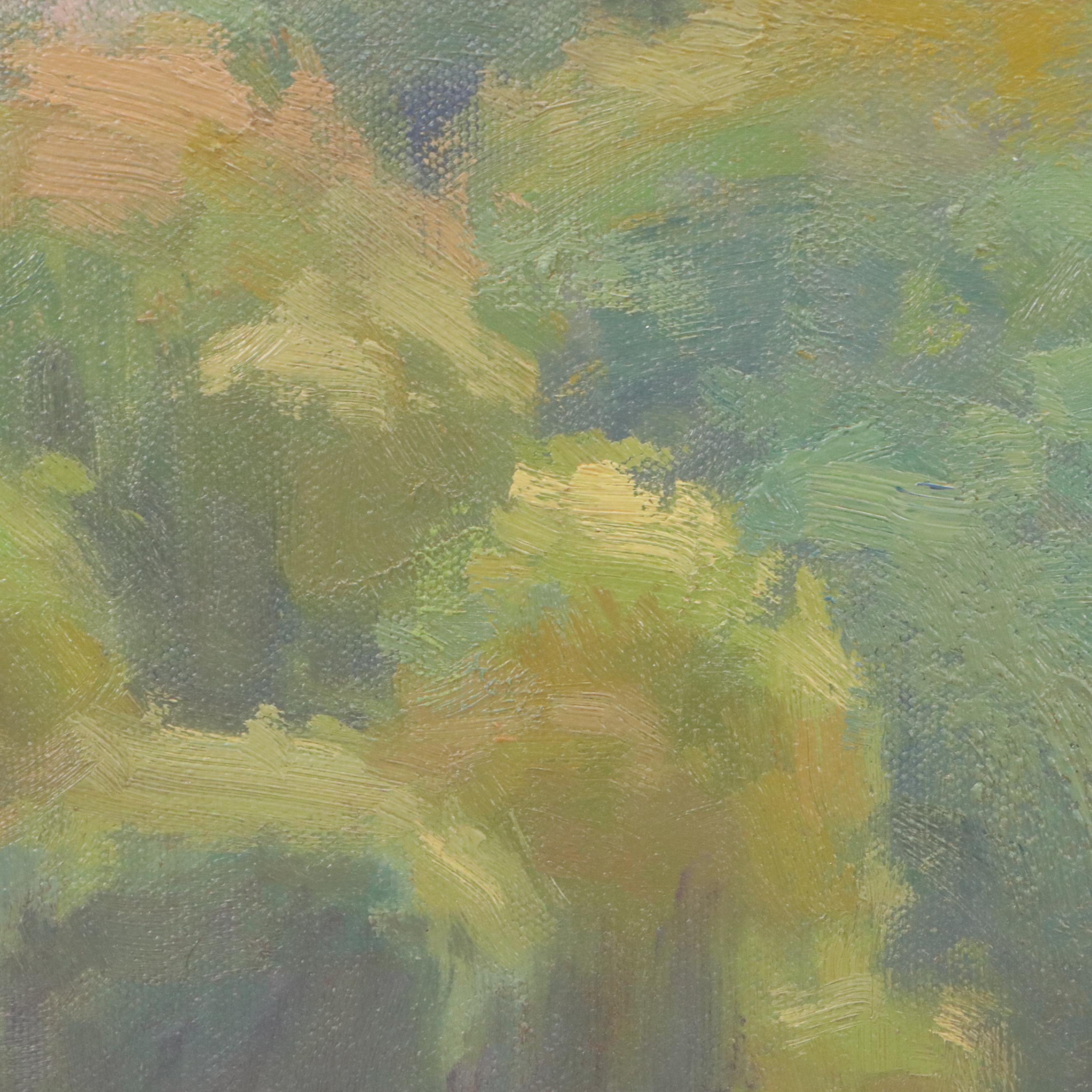 Chuck Marshall Landscape Oil Painting "Lake Logan"