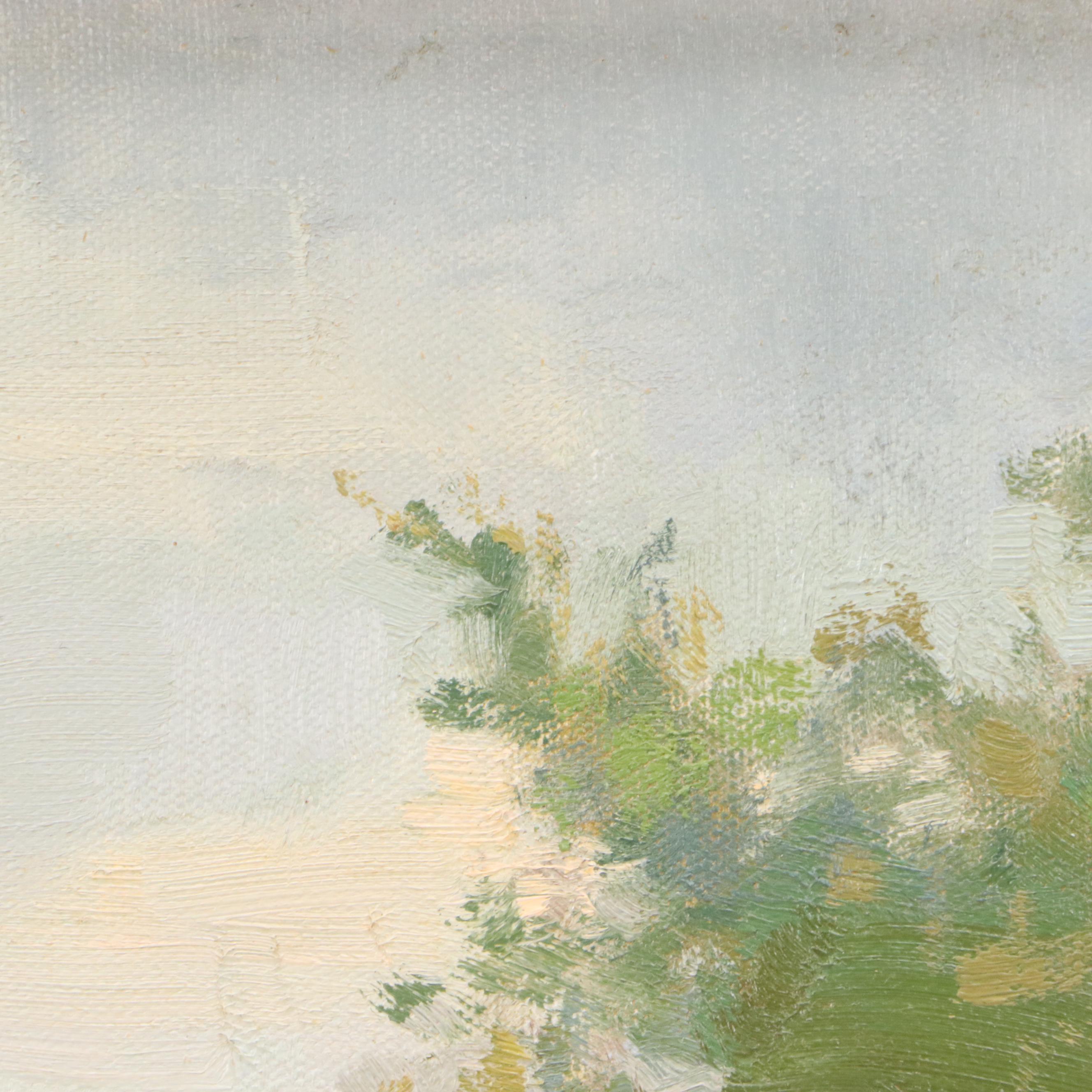 Chuck Marshall Landscape Oil Painting "Lake Logan"