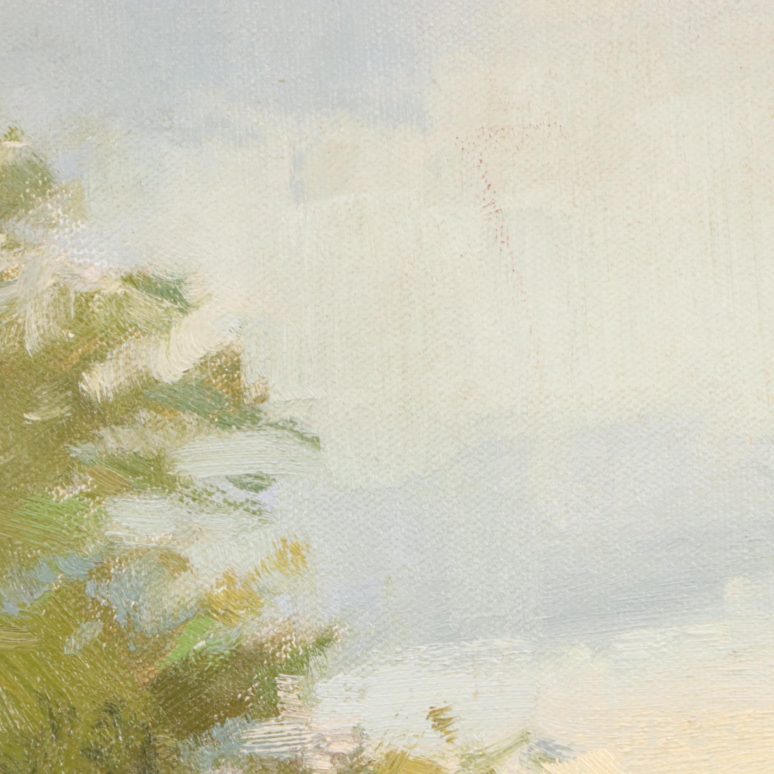 Chuck Marshall Landscape Oil Painting "Lake Logan"