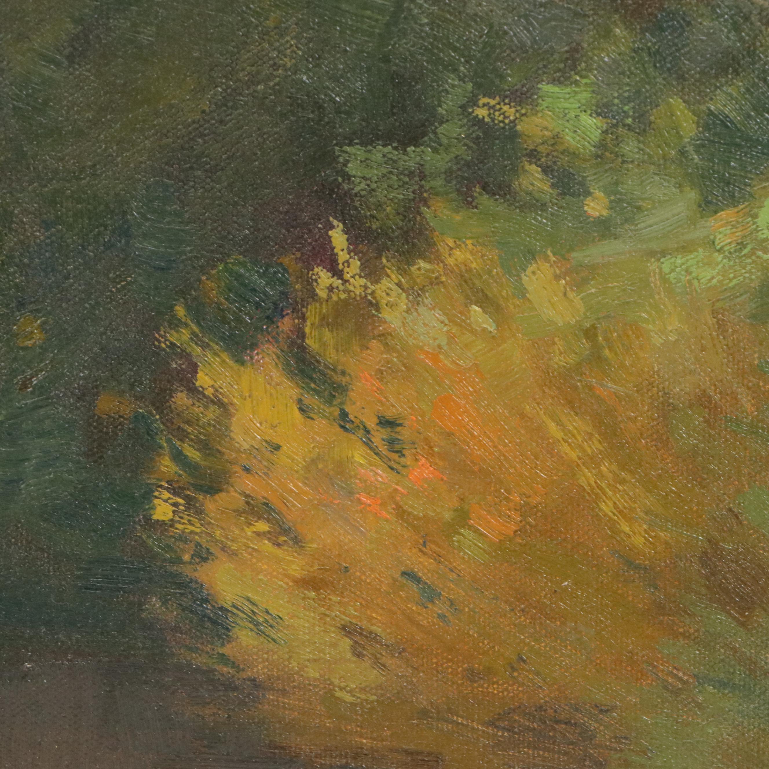 Chuck Marshall Landscape Oil Painting "Lake Logan"