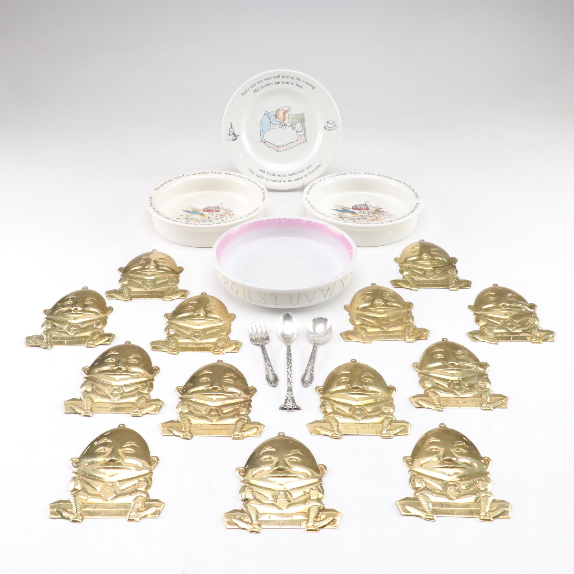 Wedgwood Peter Rabbit Storybook Dishware with Humpty Dumpty Ornaments and More