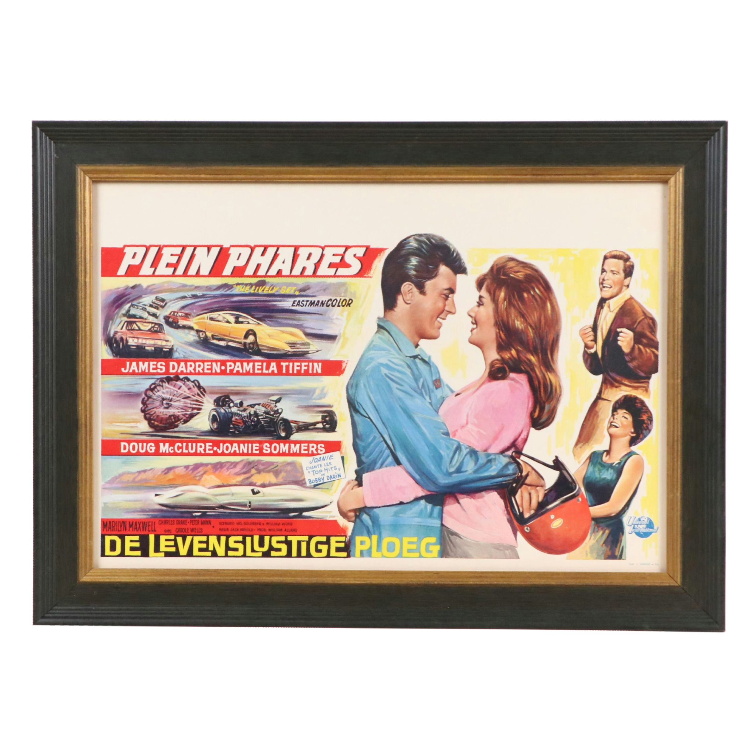 Offset Lithograph "Plein Phares (The Lively Set)" Movie Poster, 1964