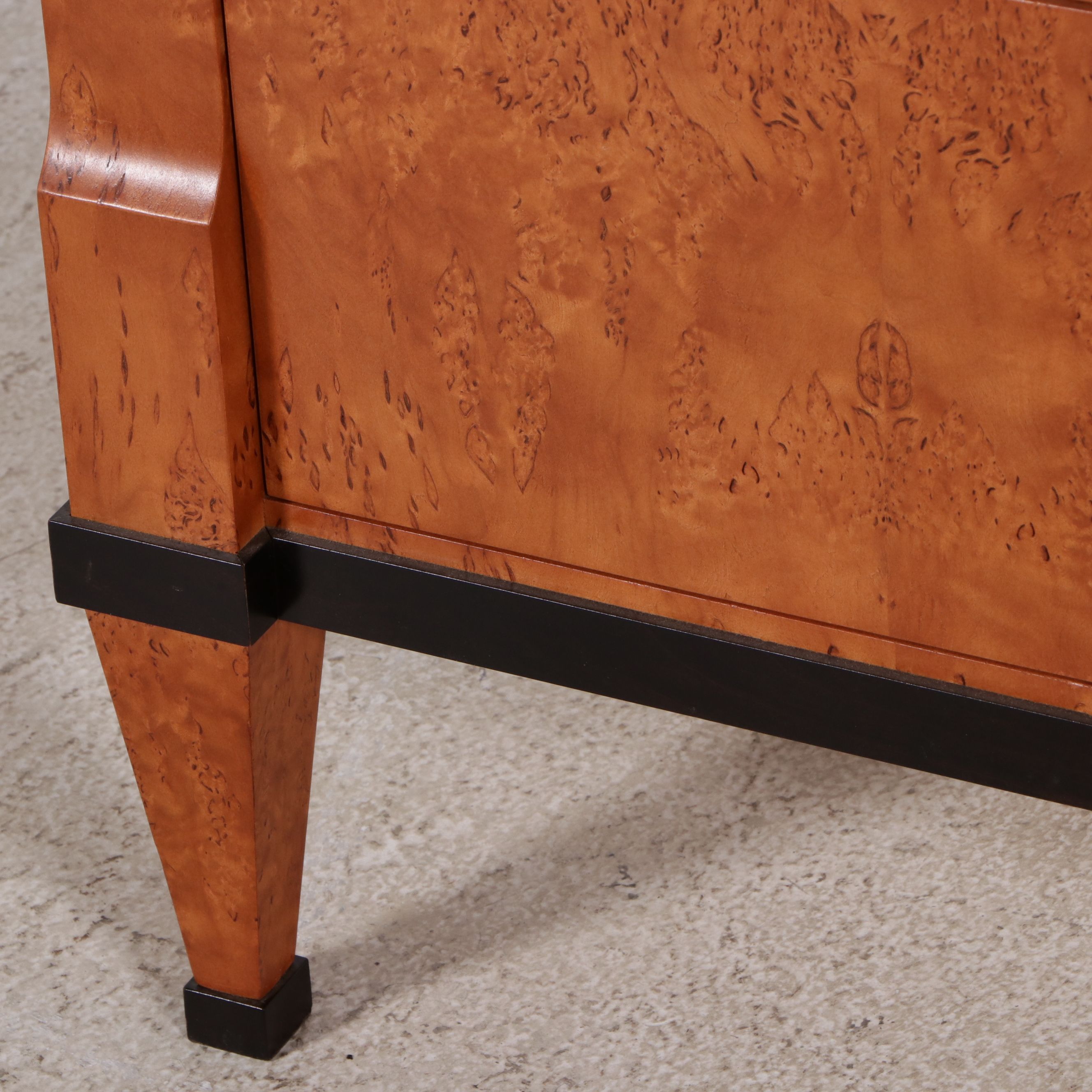 Biedermeier Style Burl Secrétaire à Abattant