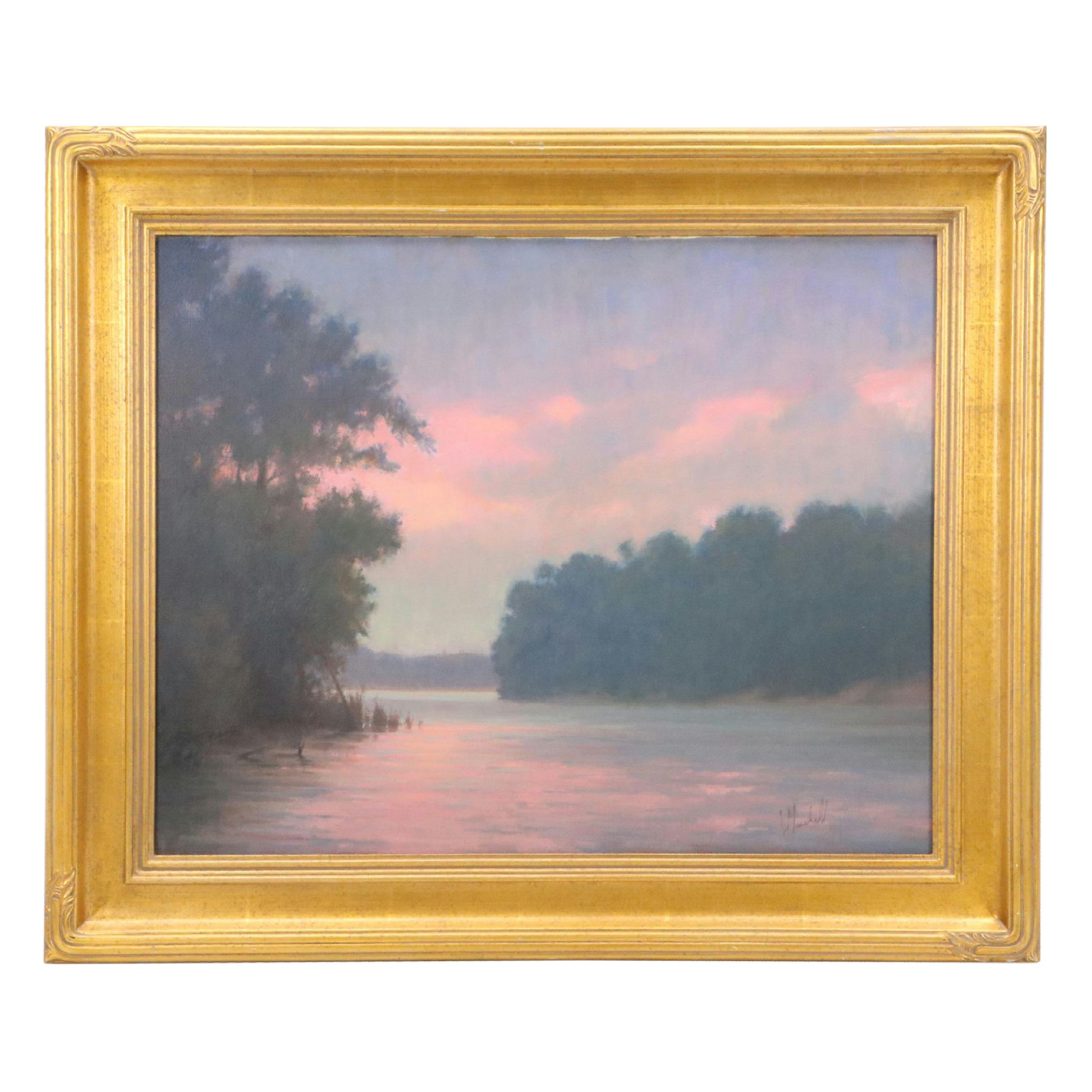 Chuck Marshall Oil Painting "Evening Storm"