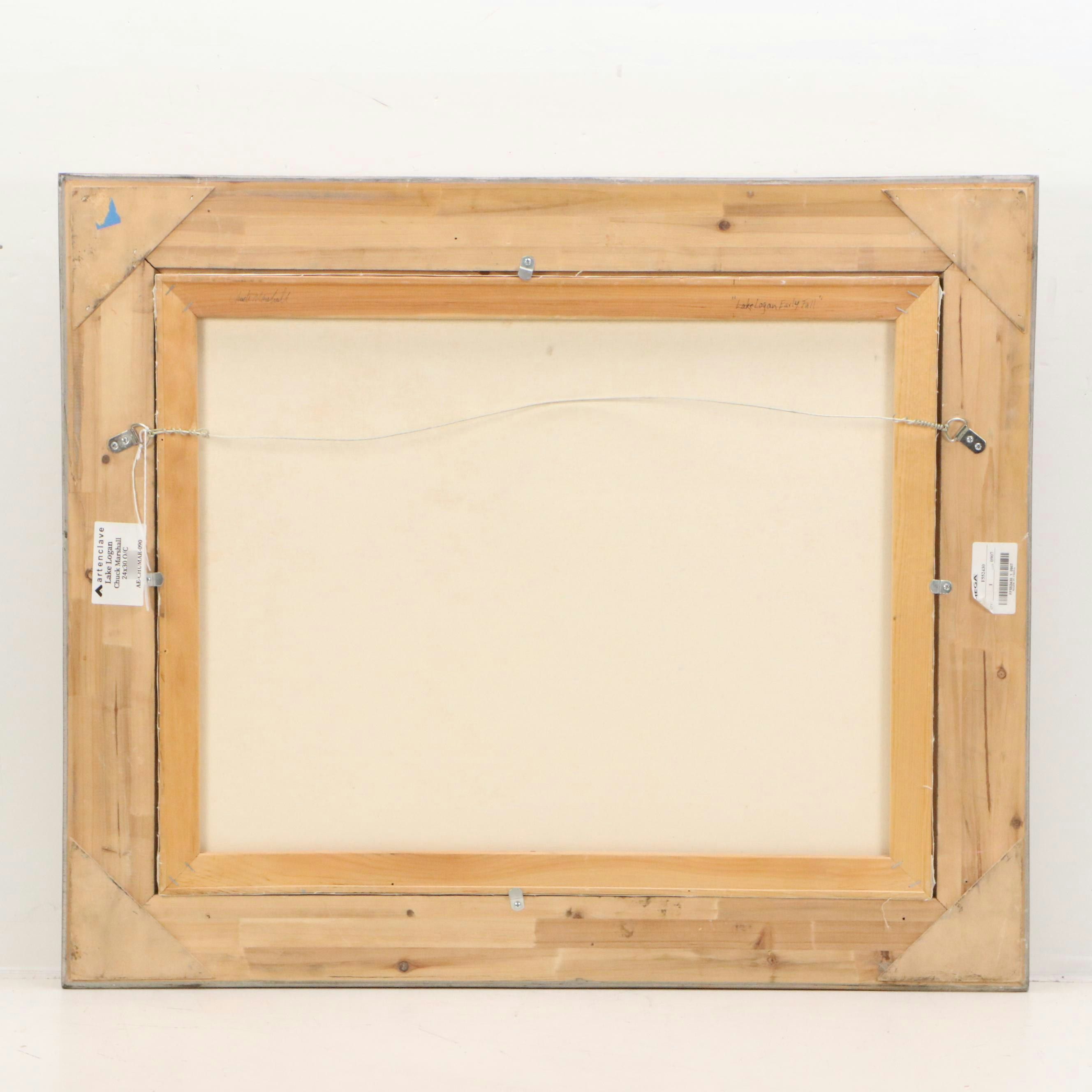 Chuck Marshall Landscape Oil Painting "Lake Logan"