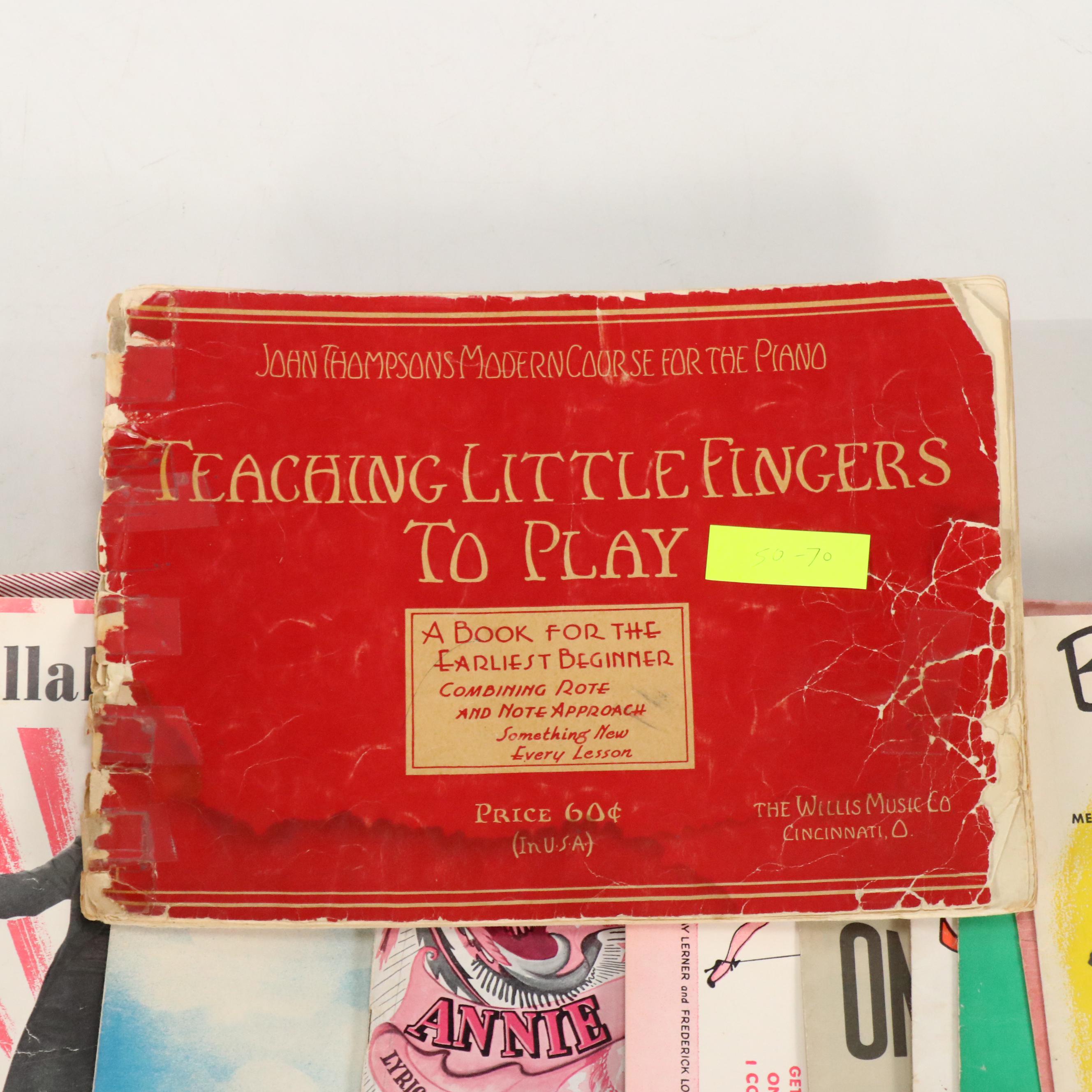 Walt Disney's "Cinderella," "Children's Songs" and More Vintage Sheet Music