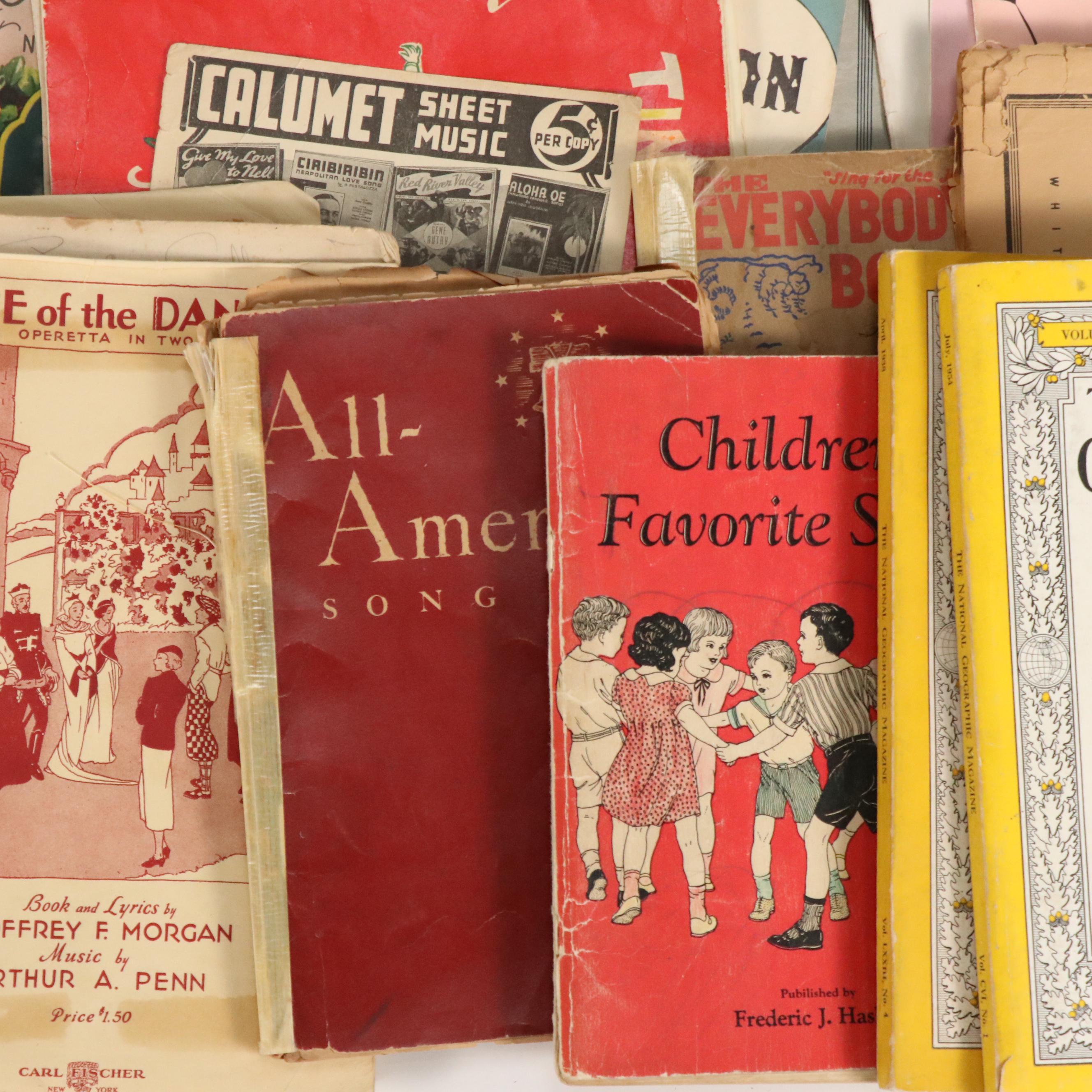 Walt Disney's "Cinderella," "Children's Songs" and More Vintage Sheet Music