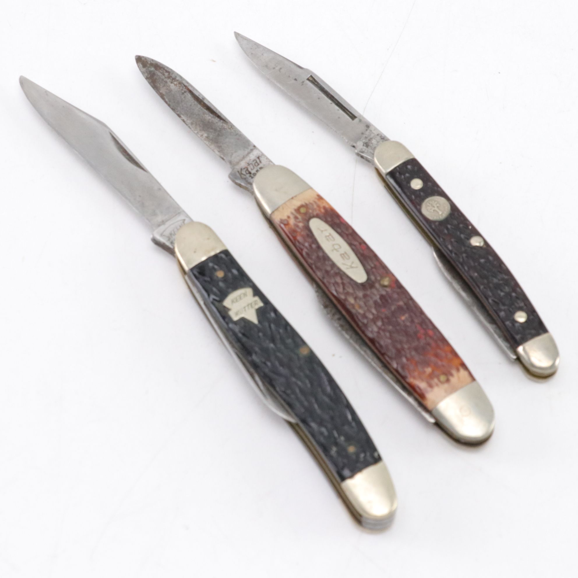 1976 Camillus American Wildlife Series Jumbo Knife with More Folding Knives