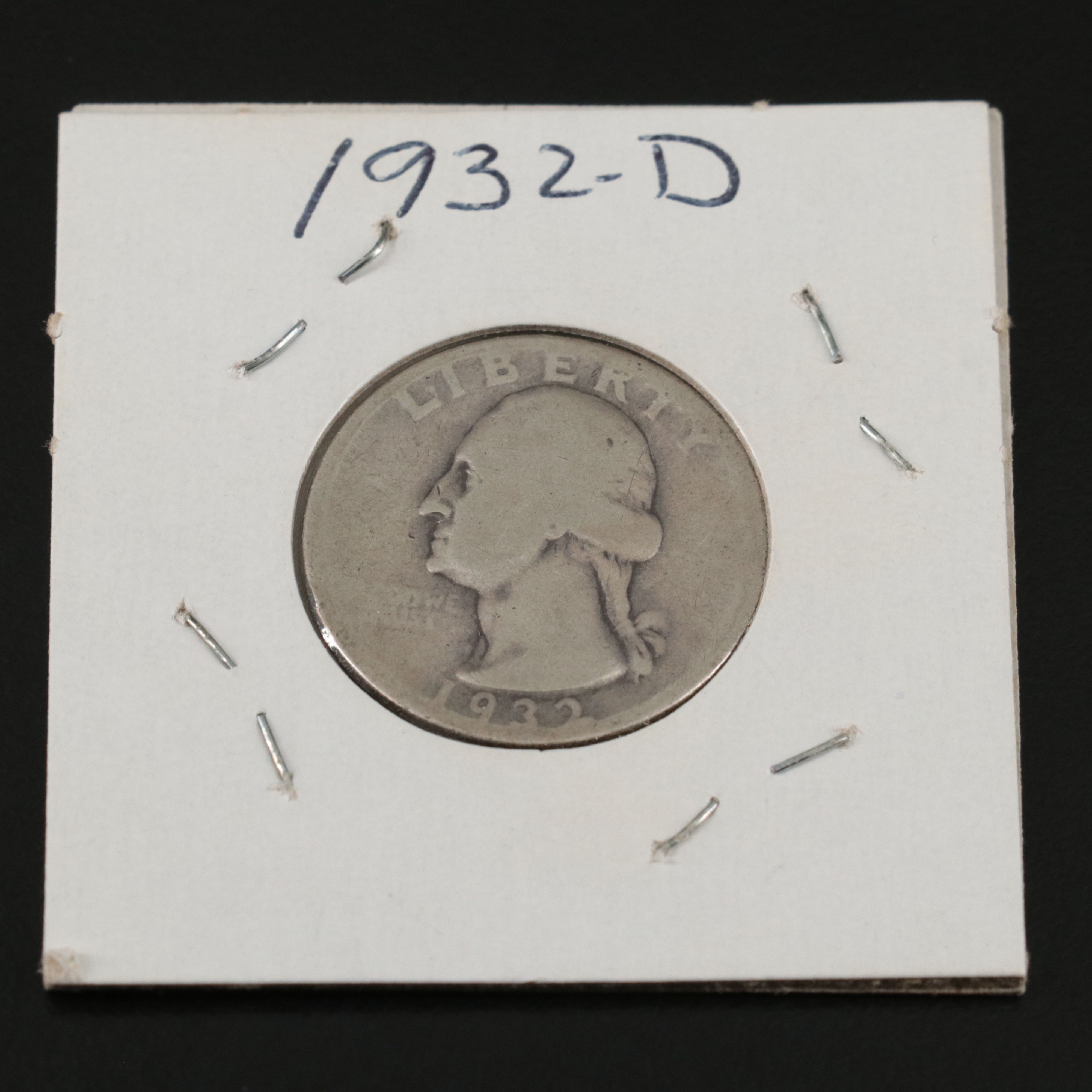 Key Date 1932-D and Six 1936-S Washington Silver Quarters