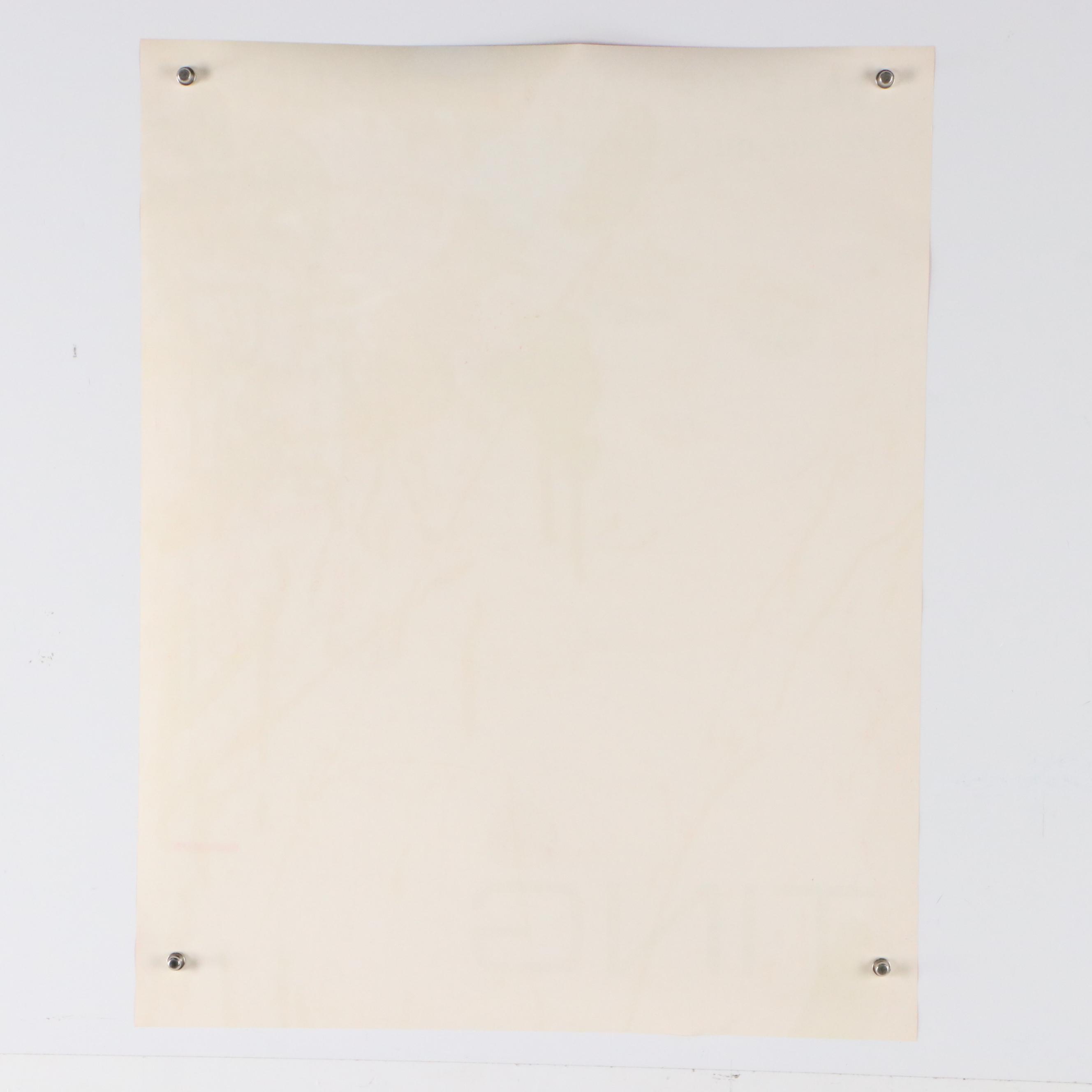 Walasse Ting Galerie Adrien Maeght Exhibition Poster, 1975