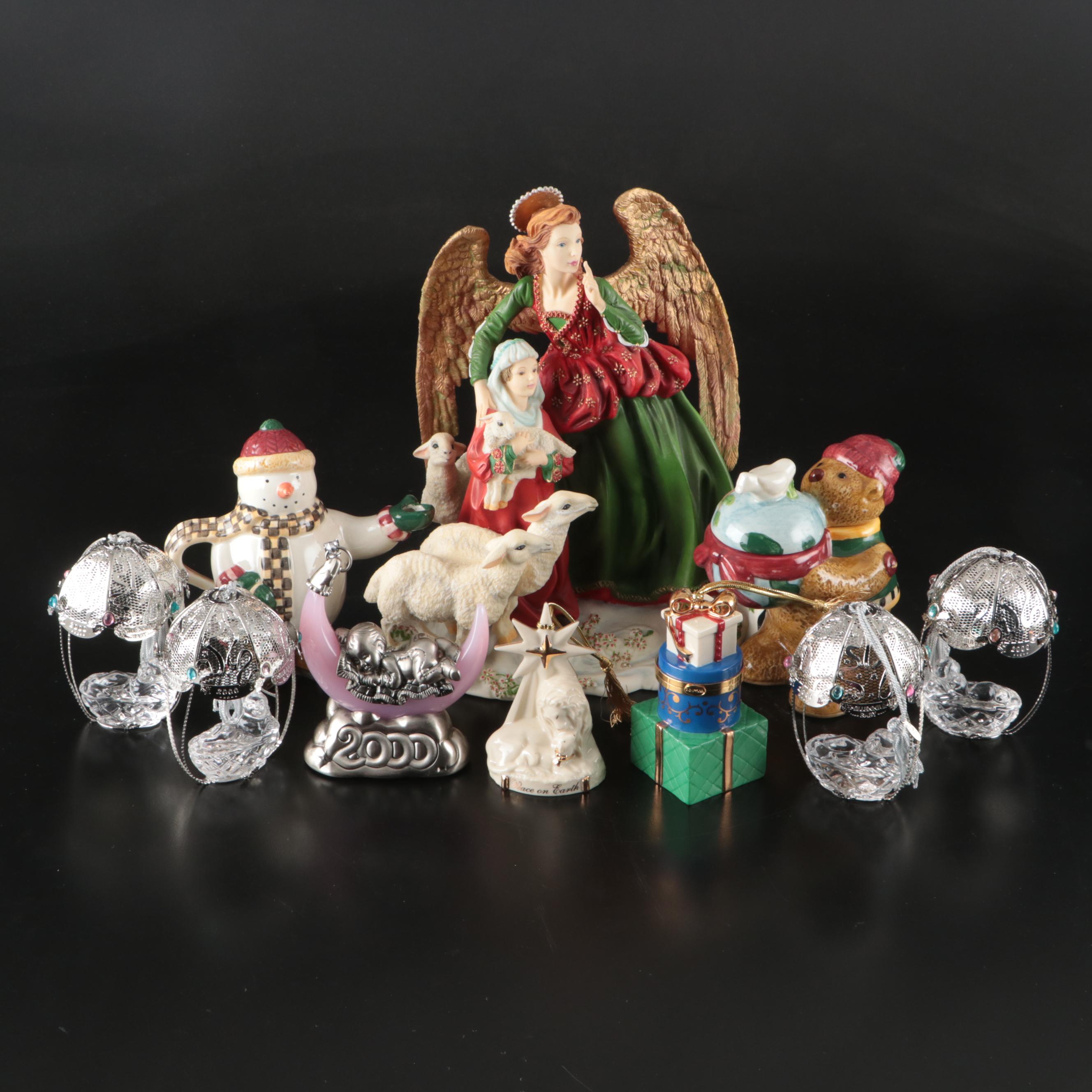 Lenox "Behold the Child" Figurine, Millennium Baby Ornaments and More Décor
