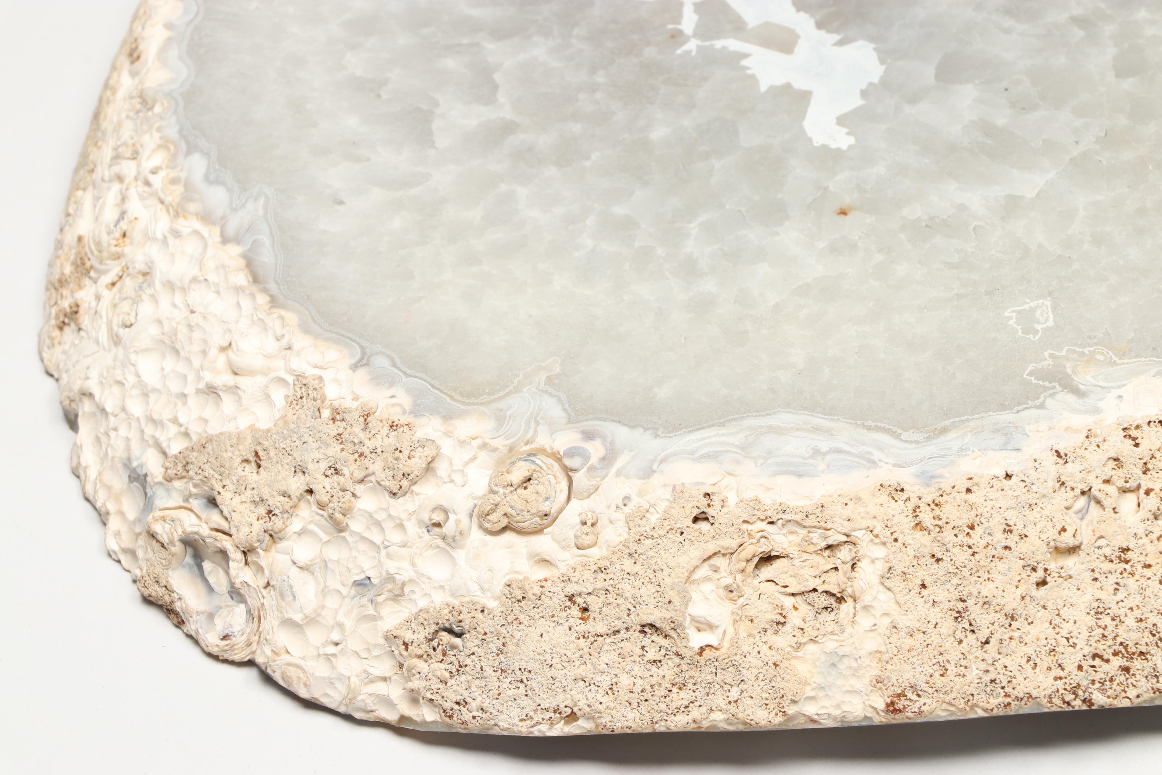 Crystal Quartz Geode Slab