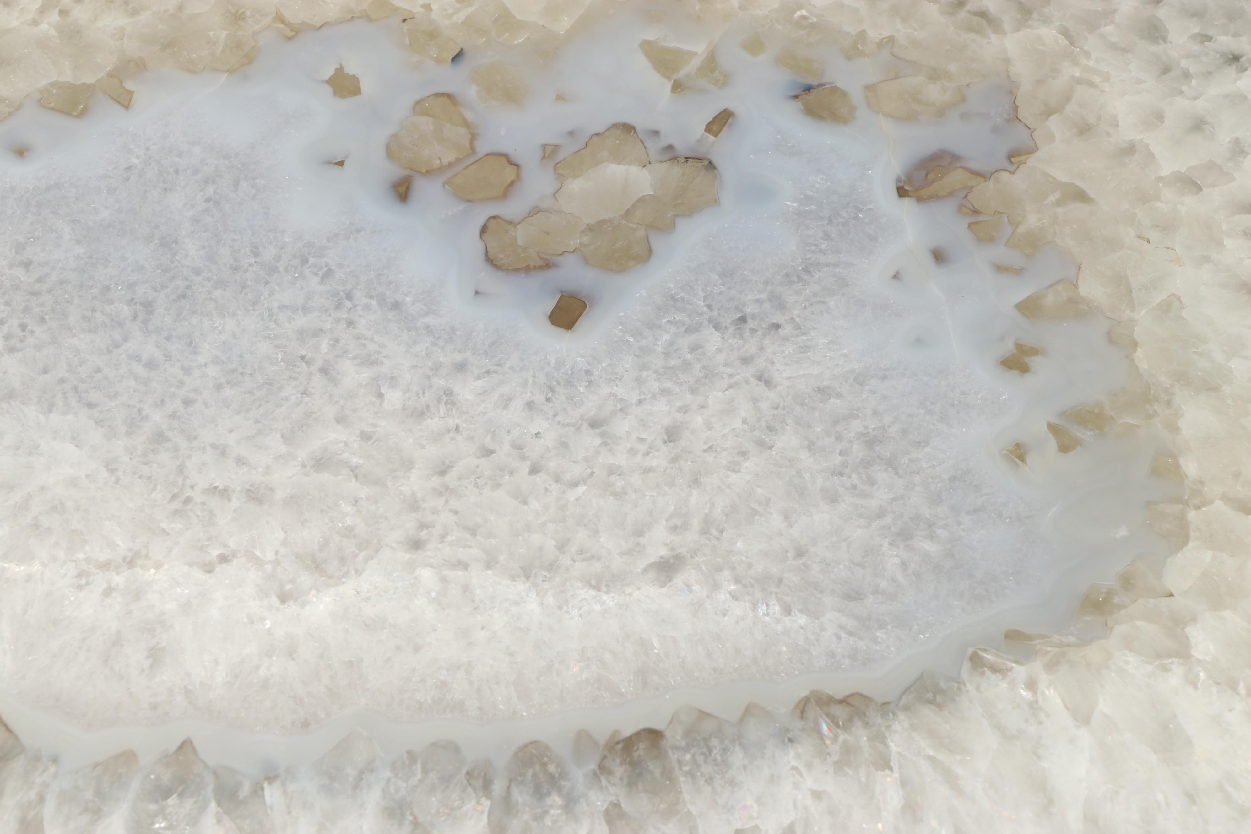 Crystal Quartz Geode Slab