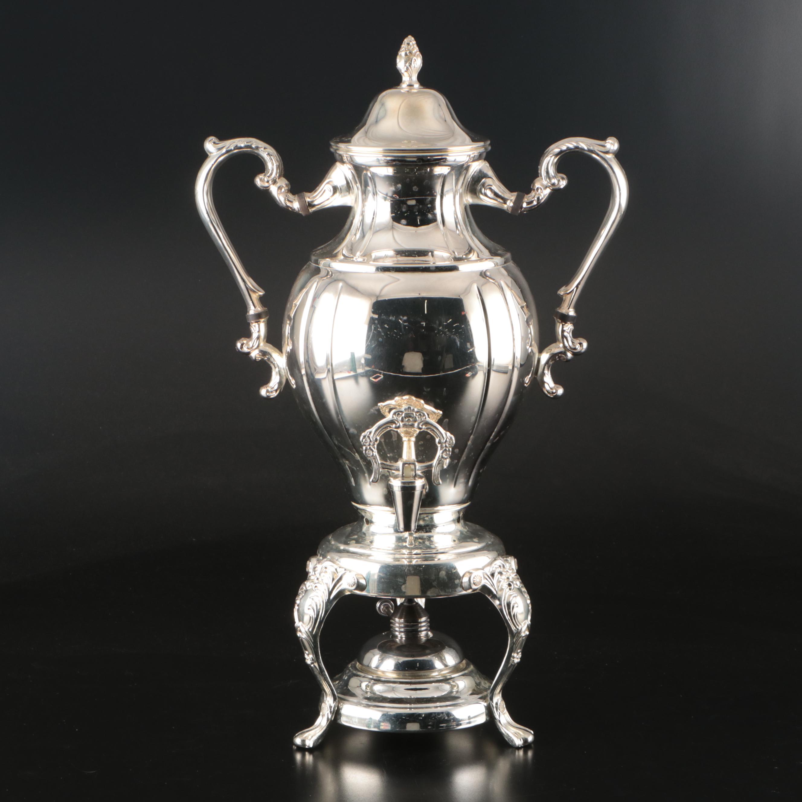 Sheridan Silver Plate Coffee Urn, Mid-20th Century