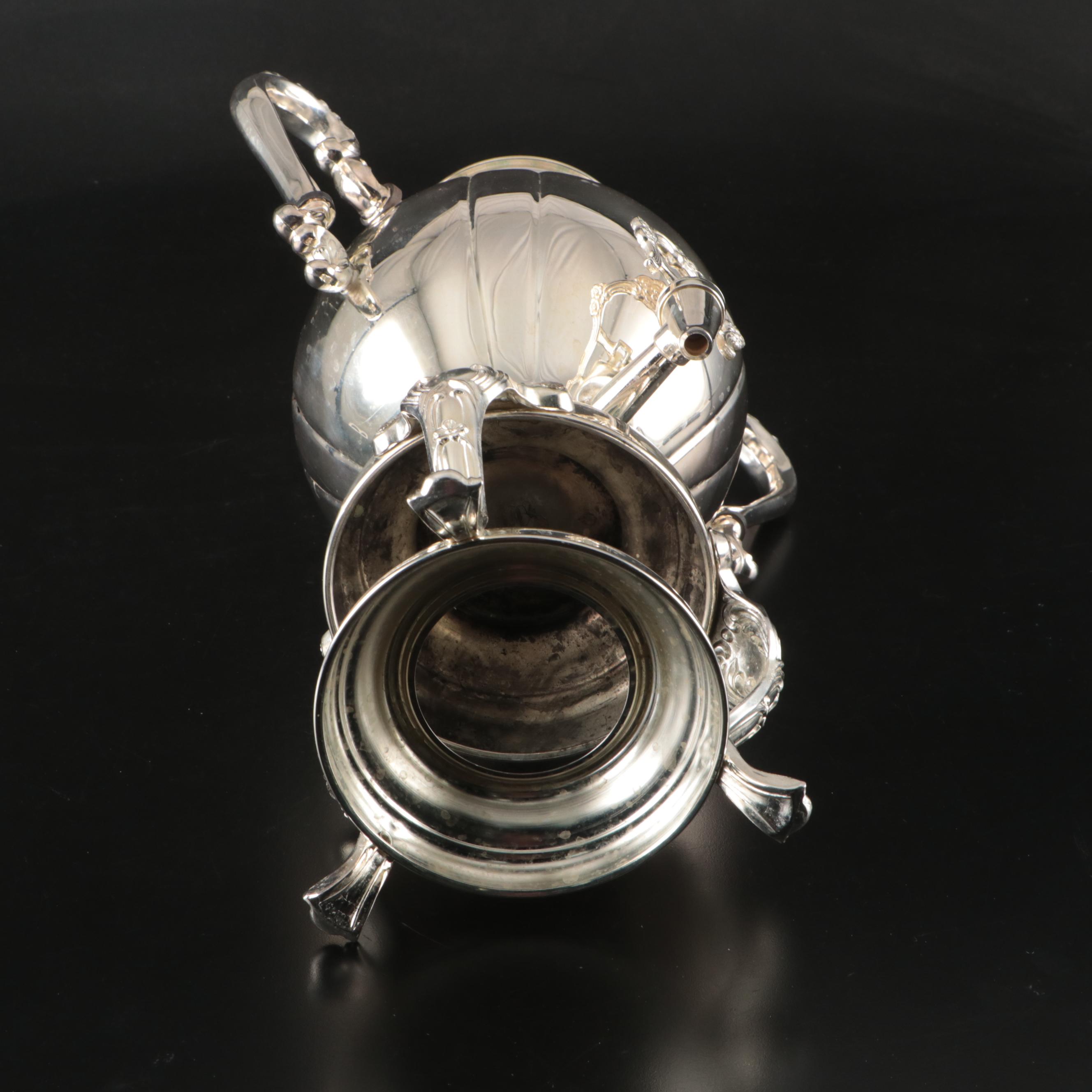 Sheridan Silver Plate Coffee Urn, Mid-20th Century