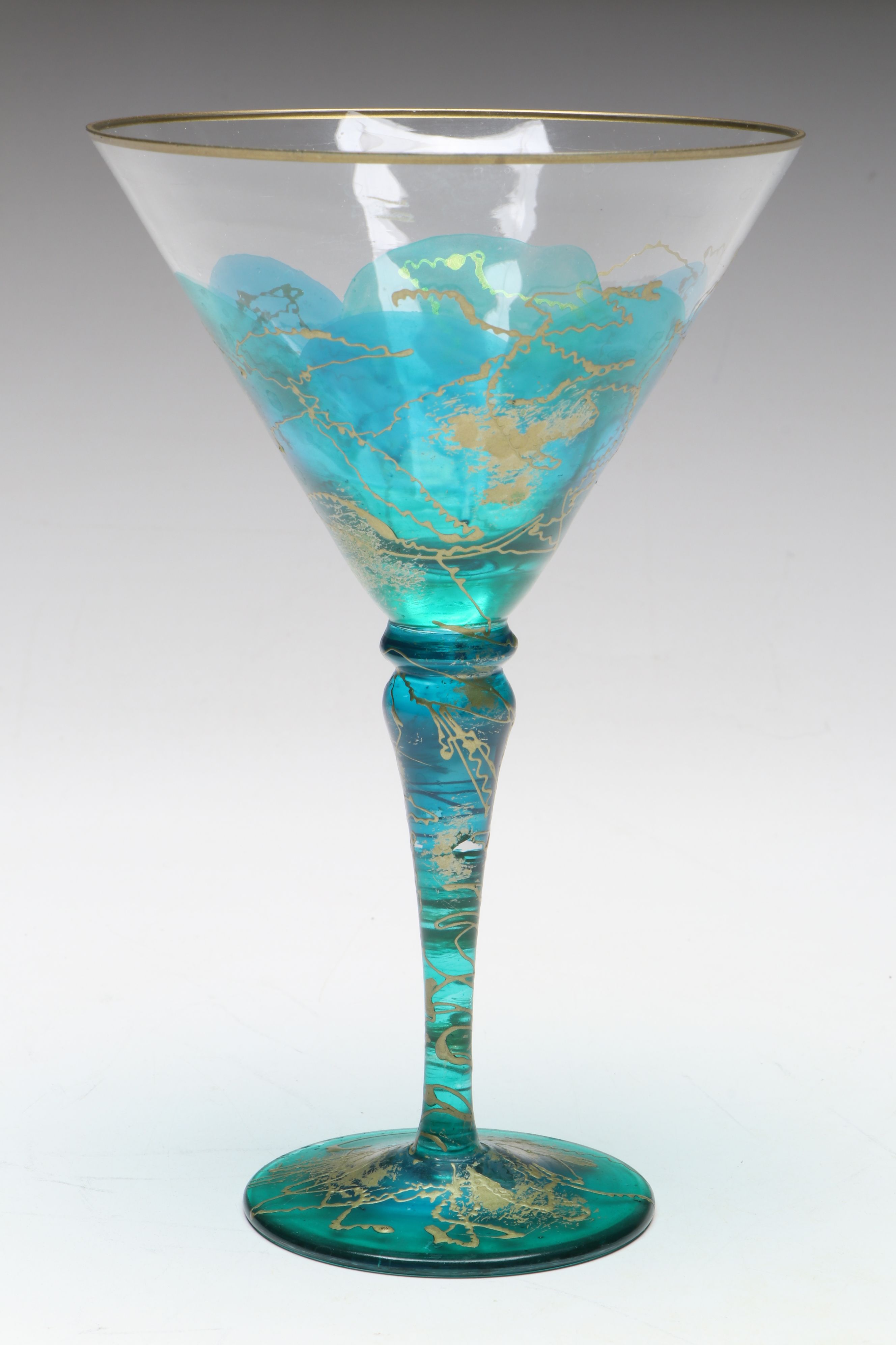 Euroglass Romania Hand Blown Art Glass Stemware