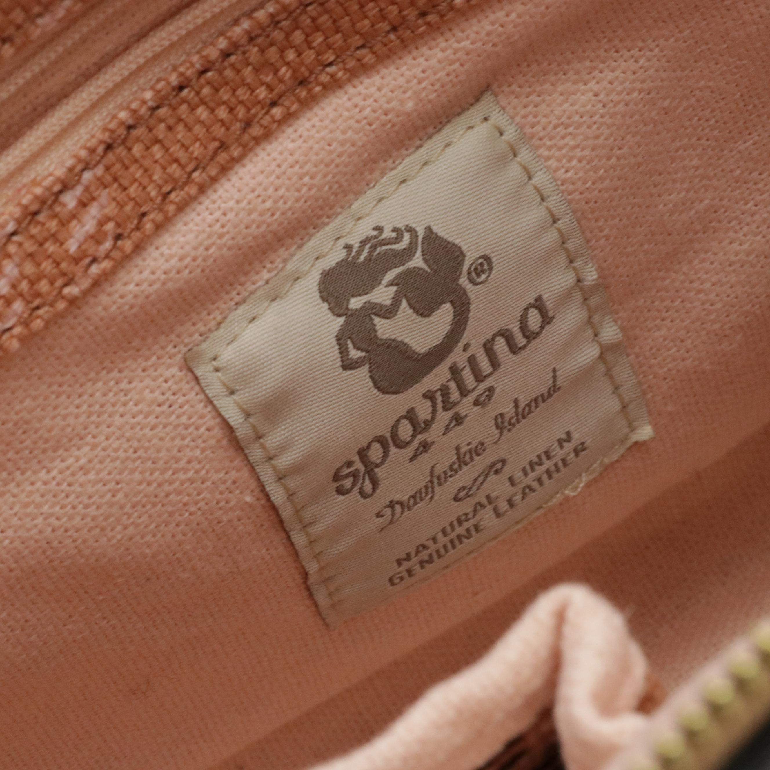 Cole Haan Snakeskin Leather Hobo Shoulder Bag and Spartina Plaid Canvas Zip Tote