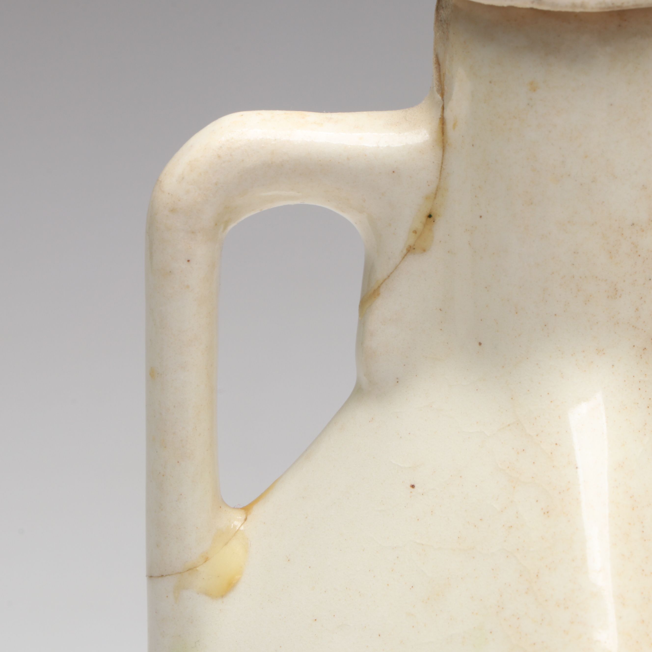 Czechoslovakian Hand-Painted Kitchen Canister Set with Oil and Vinegar Cruets