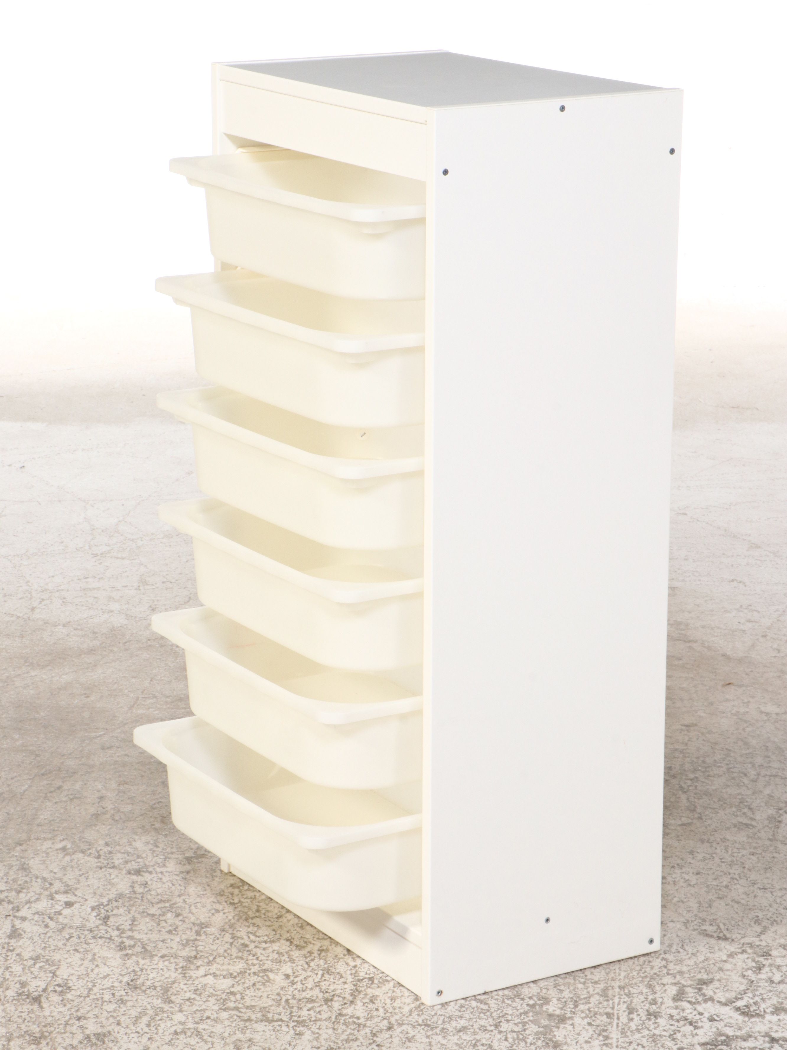 Contemporary Adjustable Height Desk with Storage Shelves and Drawers